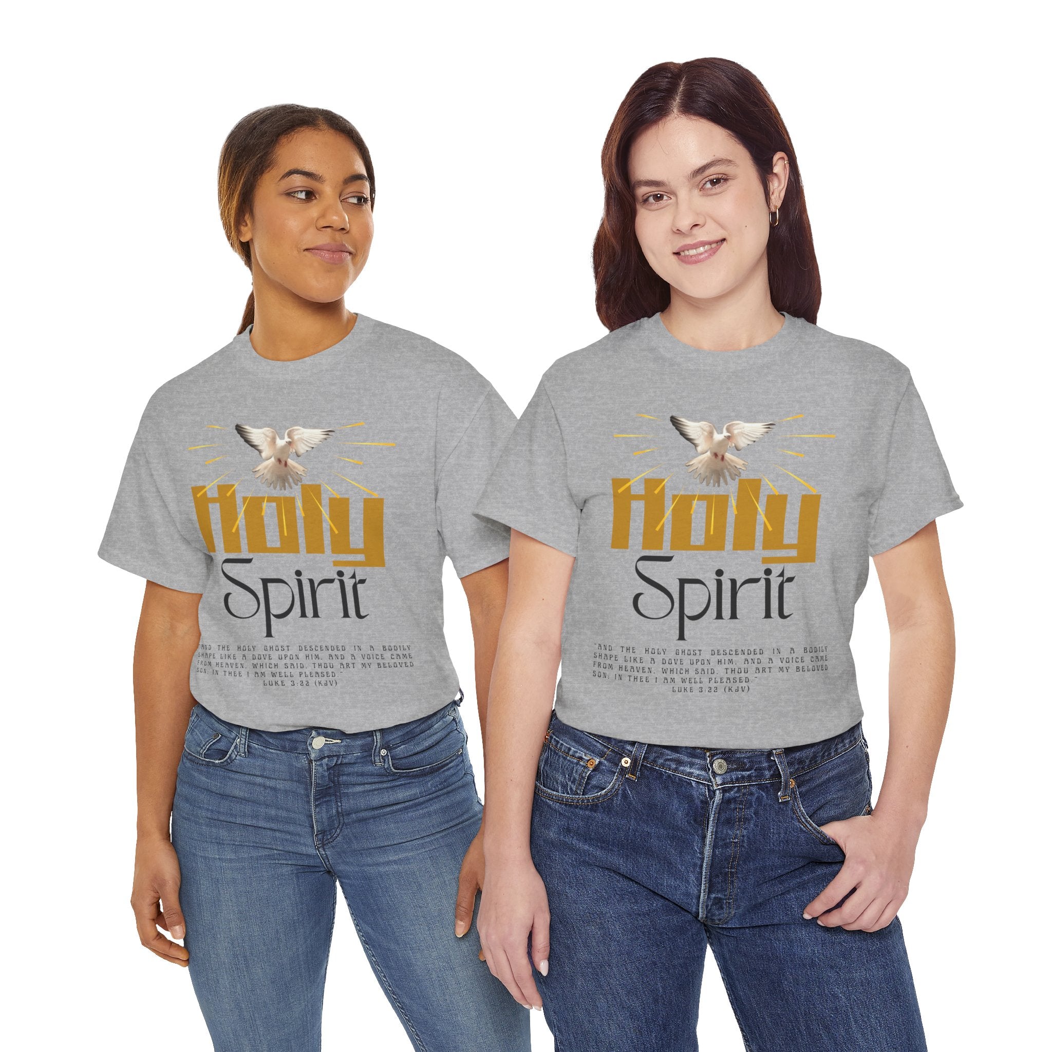 Christian T-shirts, Holy Spirit Unisex Heavy Cotton Tee, Inspirational T-Shirt for Faith Celebration, Christian Gift, Spiritual Attire, Religious Apparel