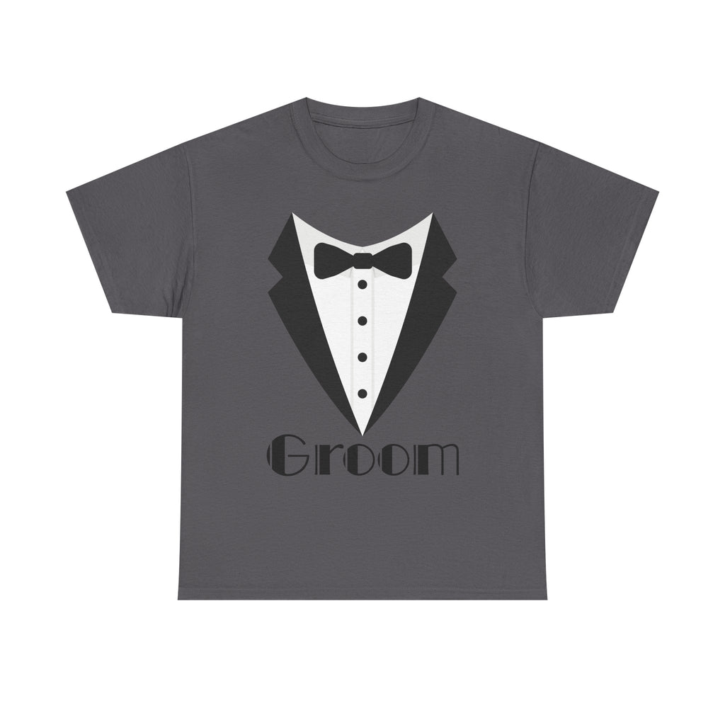 Groom T-Shirt, Unisex Heavy Cotton Tee for Weddings, Bachelor Parties, Groomsmen Gifts, Casual Wear, Bridal Showers
