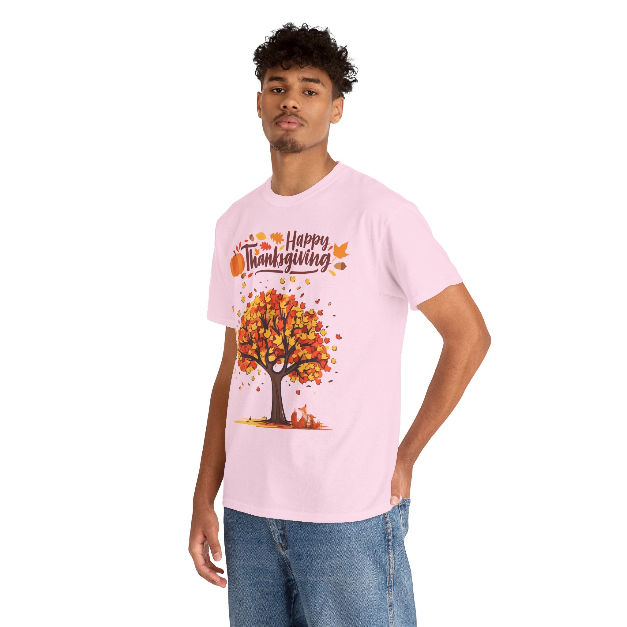 Thanksgiving Tree Tee, Autumn Shirt, Fall Apparel, Family Gathering Top, Seasonal Wear, Thanksgiving Gift