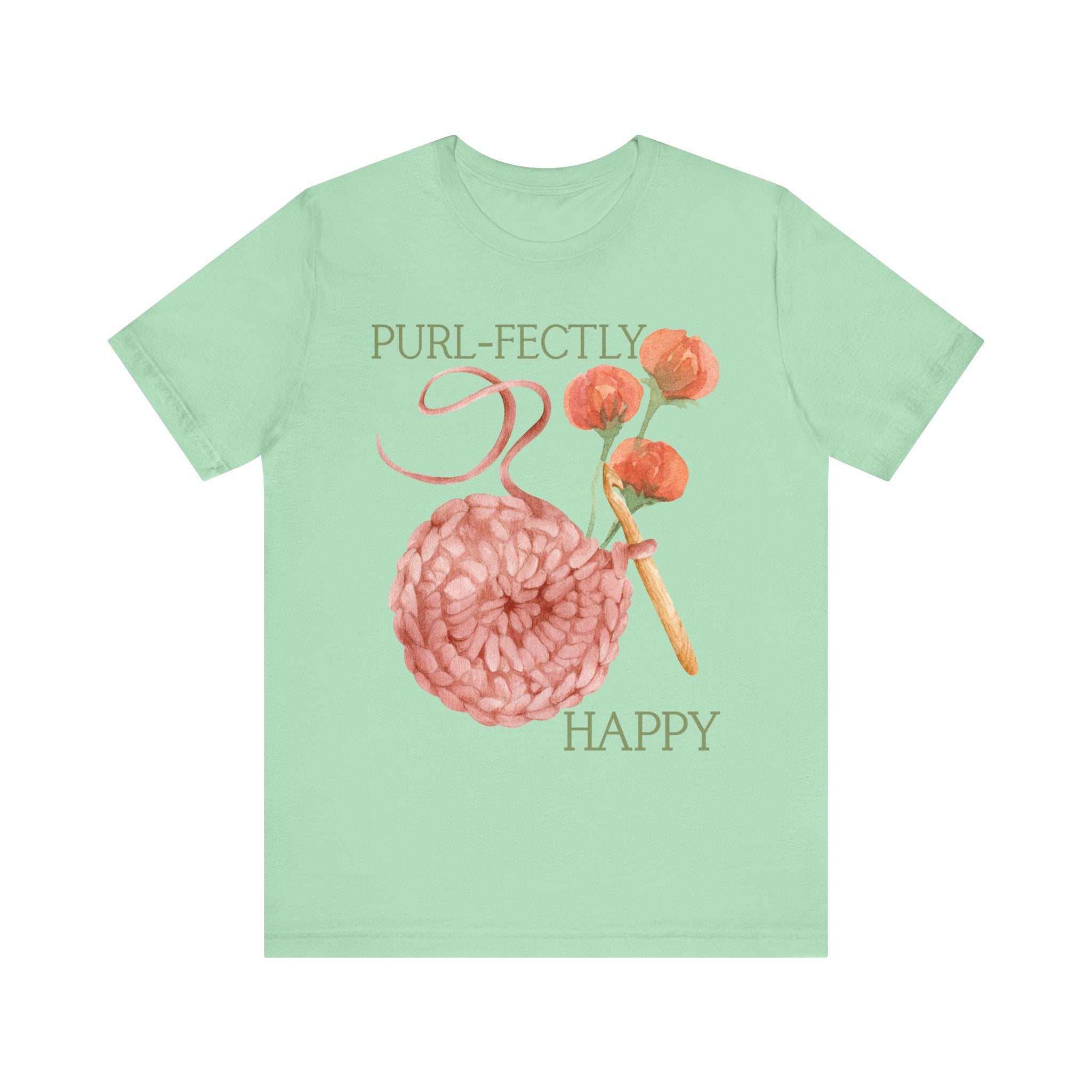 Purl-fectly Happy Crafting Joy Tee -Unisex Short Sleeve Shirt