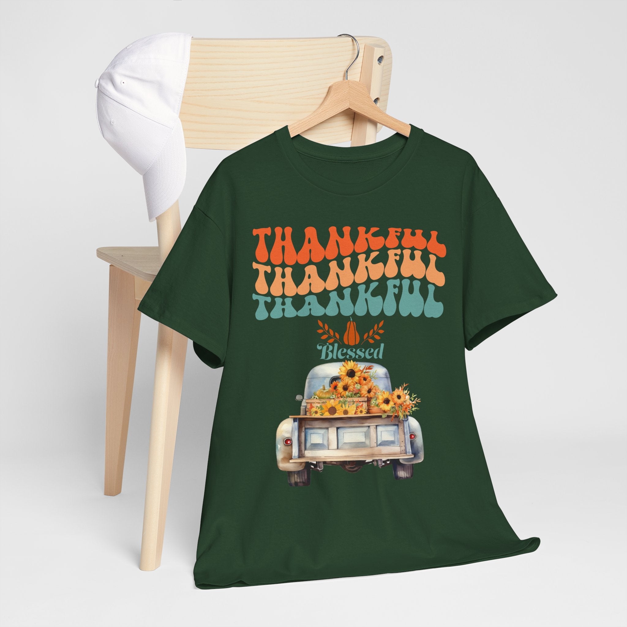 Thankful Vibes Unisex Tee - Perfect for Thanksgiving, Gratitude, Casual Wear, Gifts, Summer Days