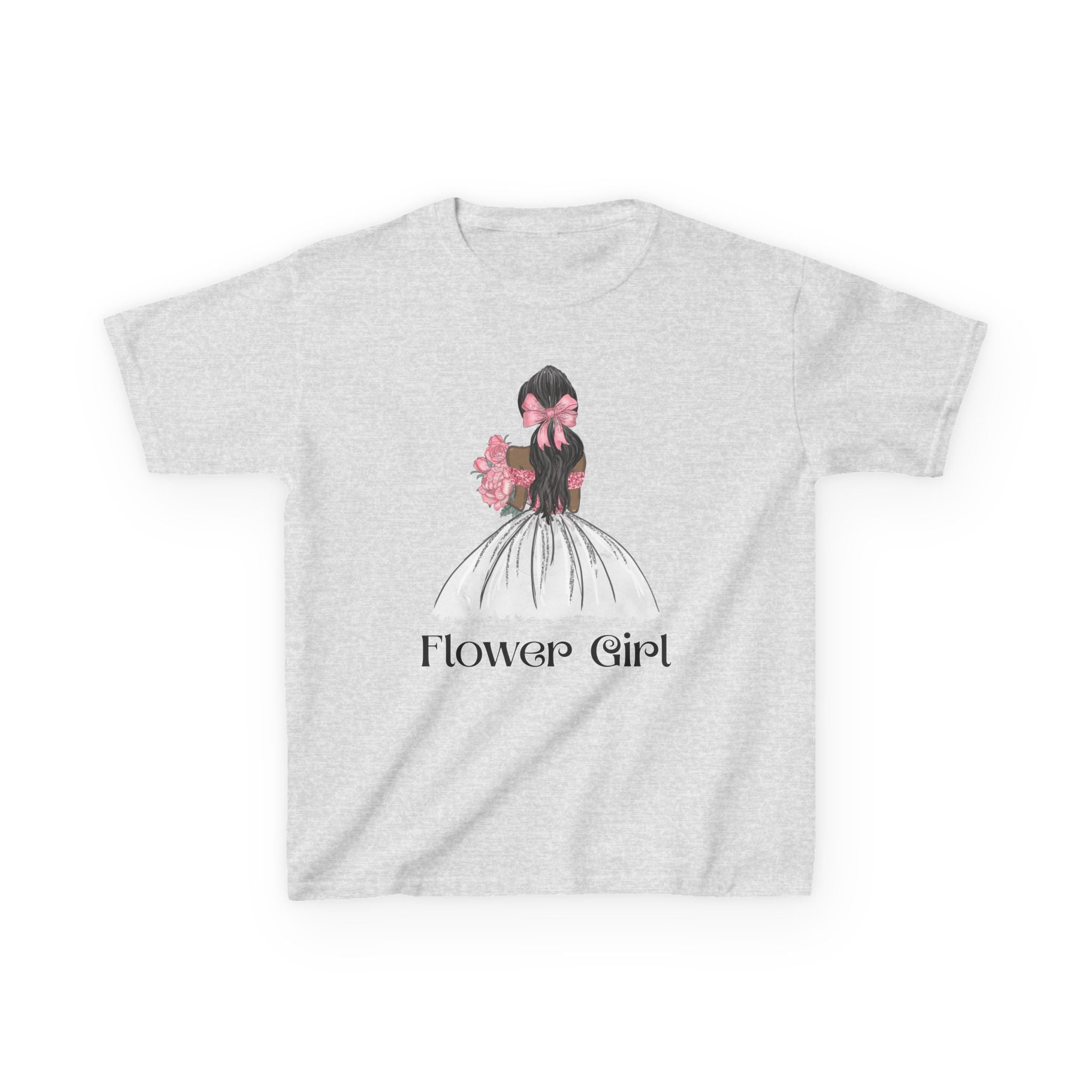 Flower Girl Kids Tee, Cute Floral T-Shirt for Flower Girls, Wedding Apparel, Toddler Gift, Birthday Outfit, Spring Fling Top