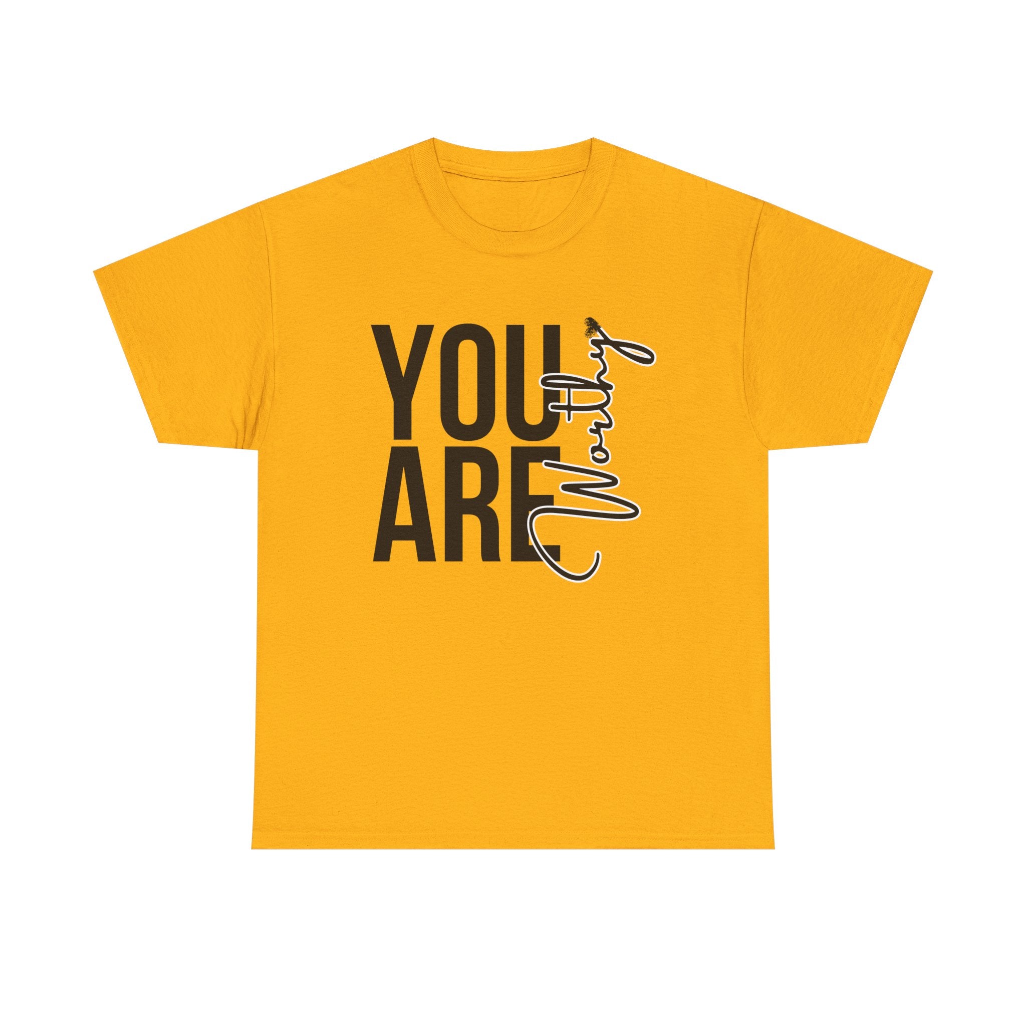 You Are Worthy Unisex Heavy Cotton Tee, Motivational Quote Shirt, Gift for Friends, Self-Love Tee, Uplifting Apparel, Positive [...]