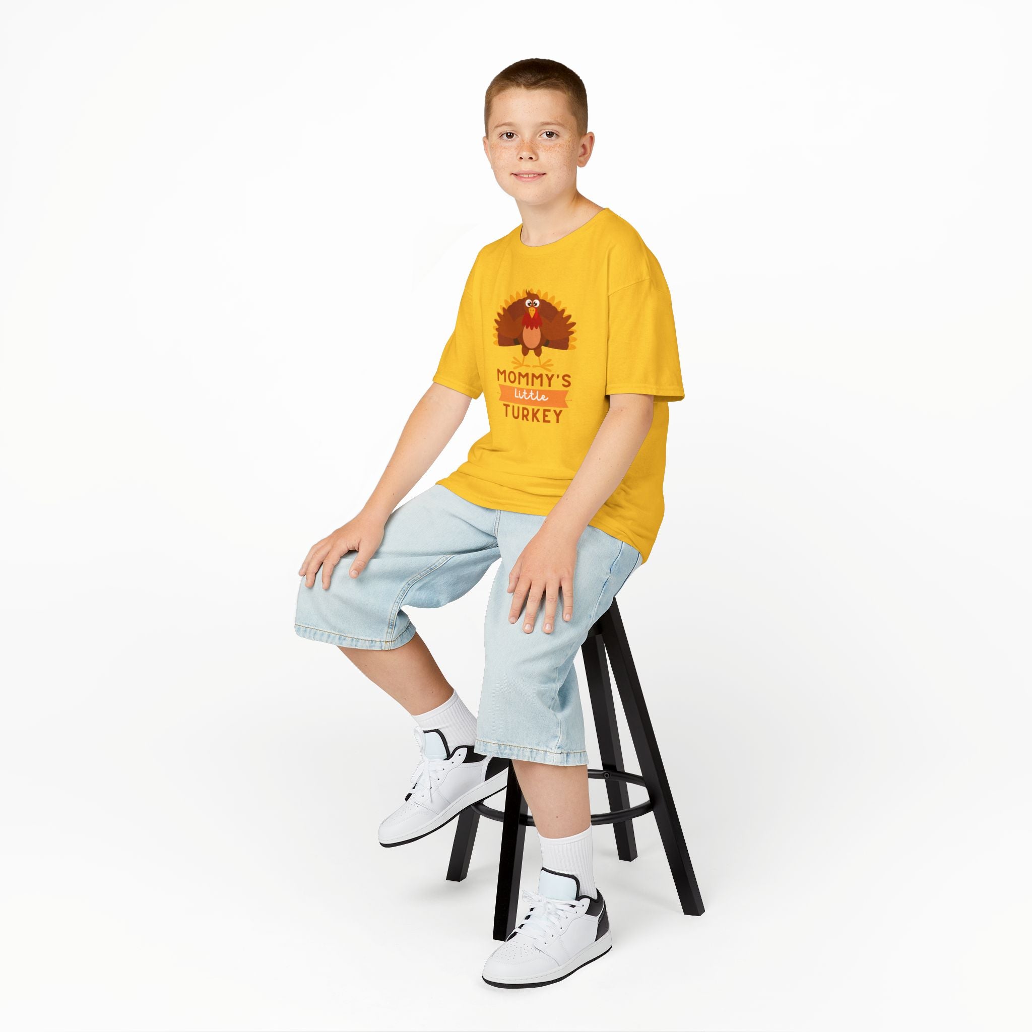 Mommy's Little Turkey Kids Tee - Thanksgiving Gift, Holiday Apparel, Cute Kids Clothing, Family Gathering, Kid's Casual Wear