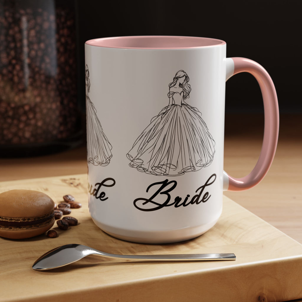 Bride Mug | Elegant Wedding Dress Design | Bridal Shower Gift & Keepsake