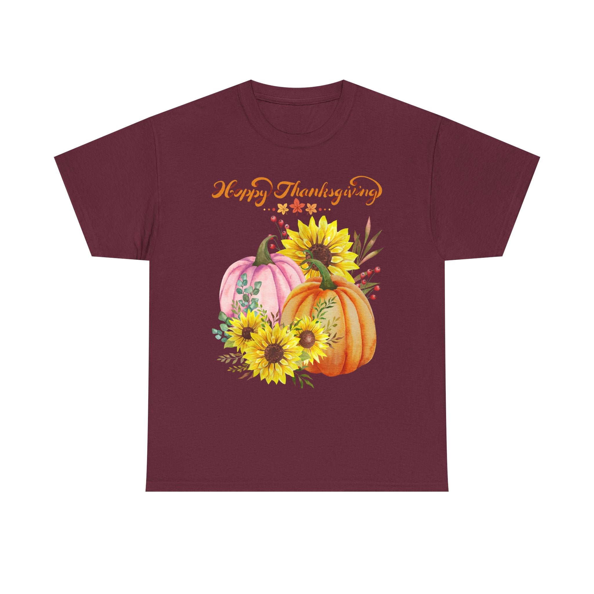Thanksgiving T-shirts, Pumpkin Tee, Autumn Shirt, Unisex Fall Apparel, Holiday Gift, Cozy Outfit, Harvest Festival Clothing