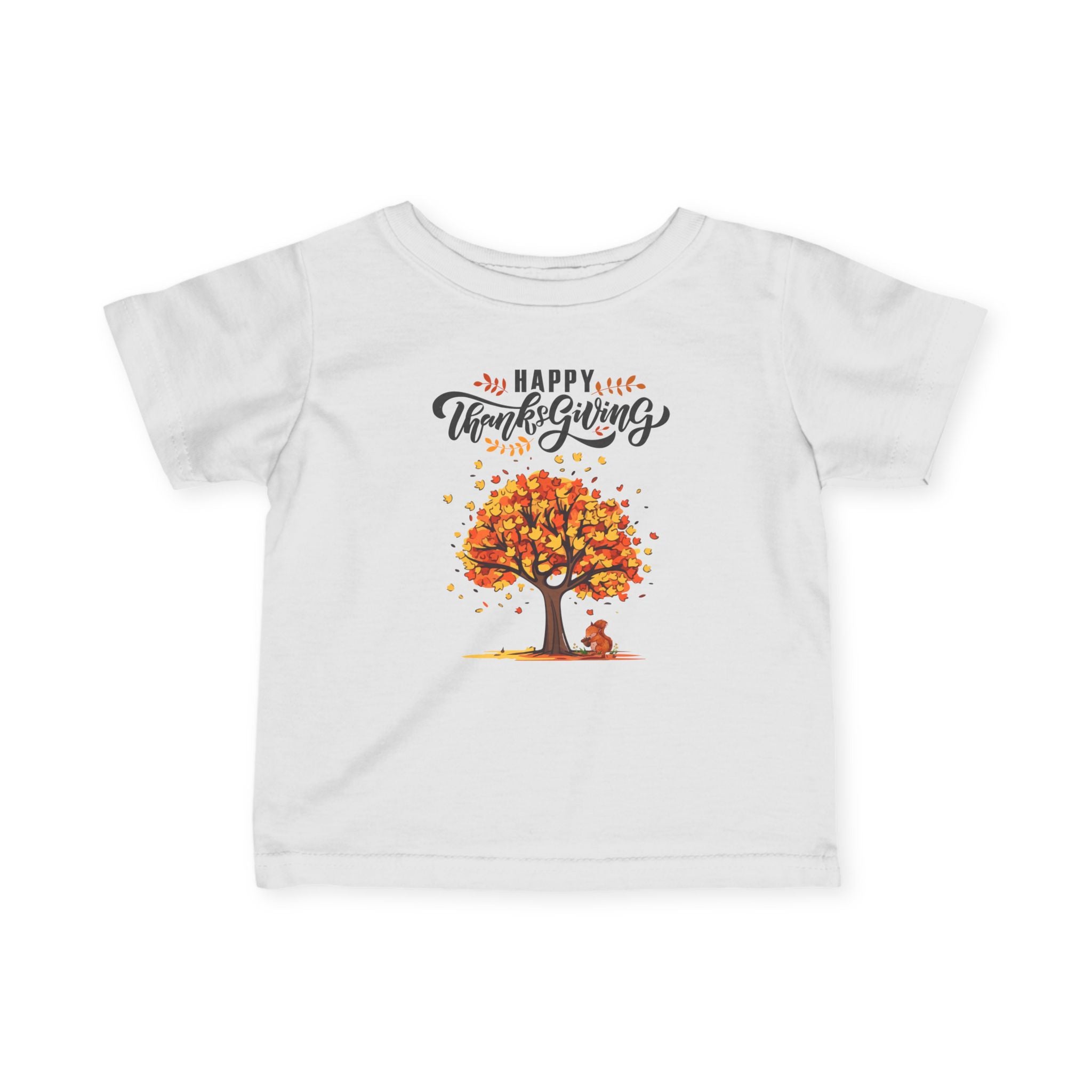 Thanksgiving Infant Tee, Cute Baby Shirt, Fall Baby Clothes, Happy Thanksgiving T-Shirt, Autumn Baby Outfit, Toddler Apparel