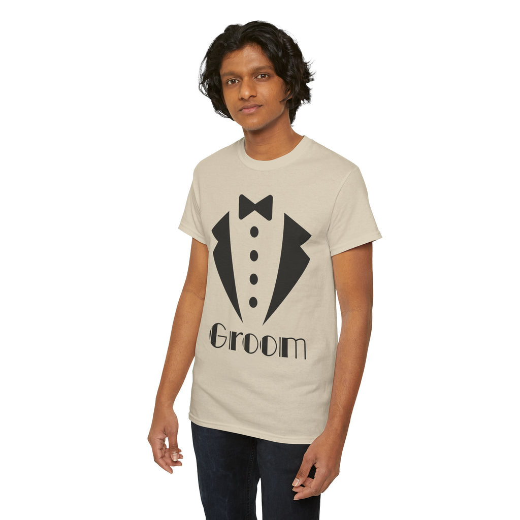 Groom T-Shirt - Unisex Heavy Cotton Tee for Weddings, Bachelor Parties, Groomsmen Gifts, Engagements, Bridal Showers