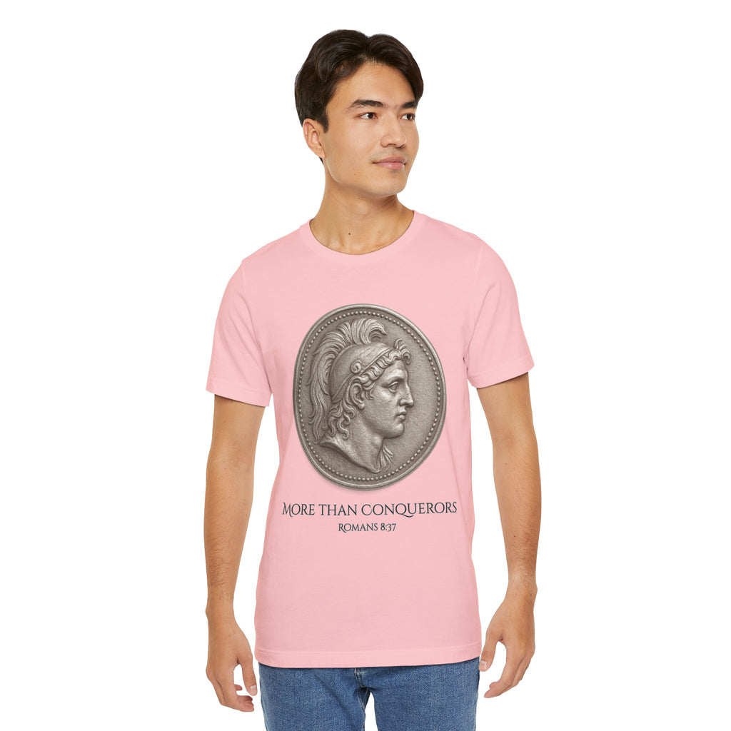 More Than Conquerors Unisex Short Sleeve Tee - Inspirational Christian Apparel, Motivational Shirt, Faith-Based Gift, Scripture Tee, [...]