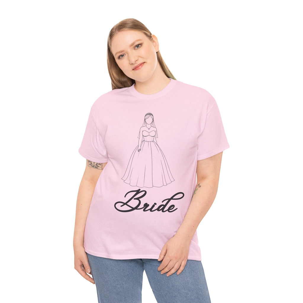 Bride Graphic Unisex Heavy Cotton Tee, Wedding Shirt, Bridal Party Gift, Engagement Celebration, Bride-to-Be Apparel, Wedding Day Outfit