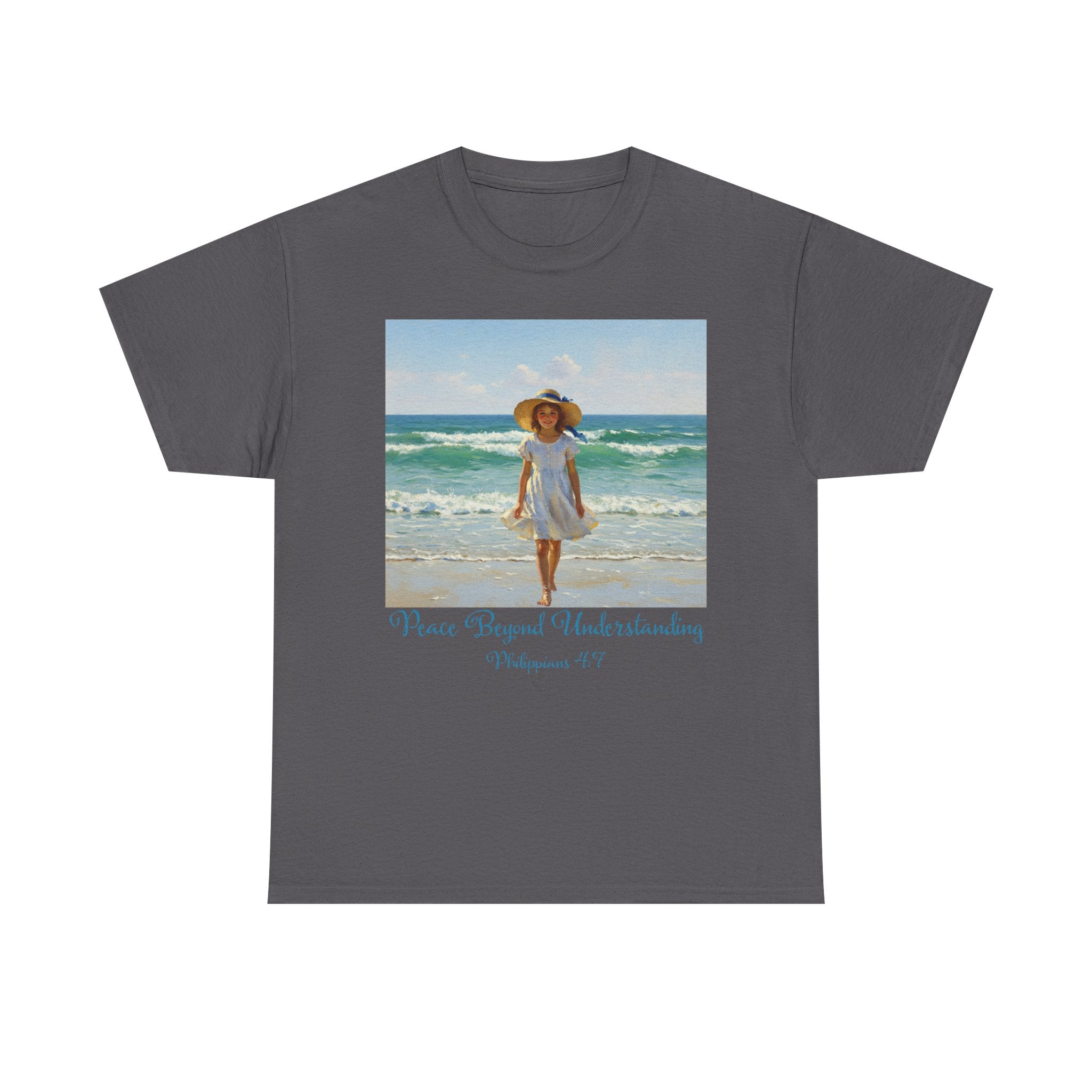 Serene Beach Vibes Tee for Summer Days, Top for Women, Casual Wear, Gifts for Beach Lovers, Vacay Essentials