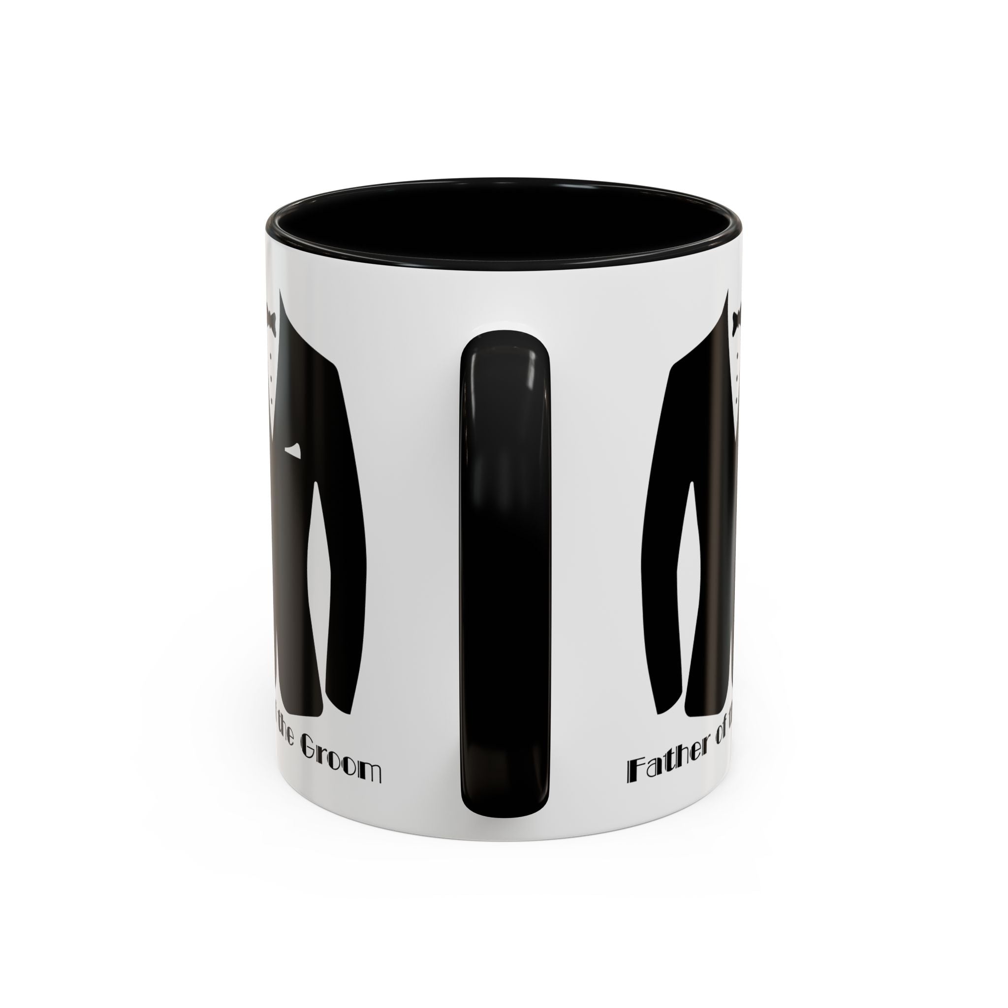Father of the Groom Accent Coffee Mug 11/15 oz- Perfect Groomsmen Gift, Wedding Keepsake, Stylish Drinkware, Unique Wedding Favor