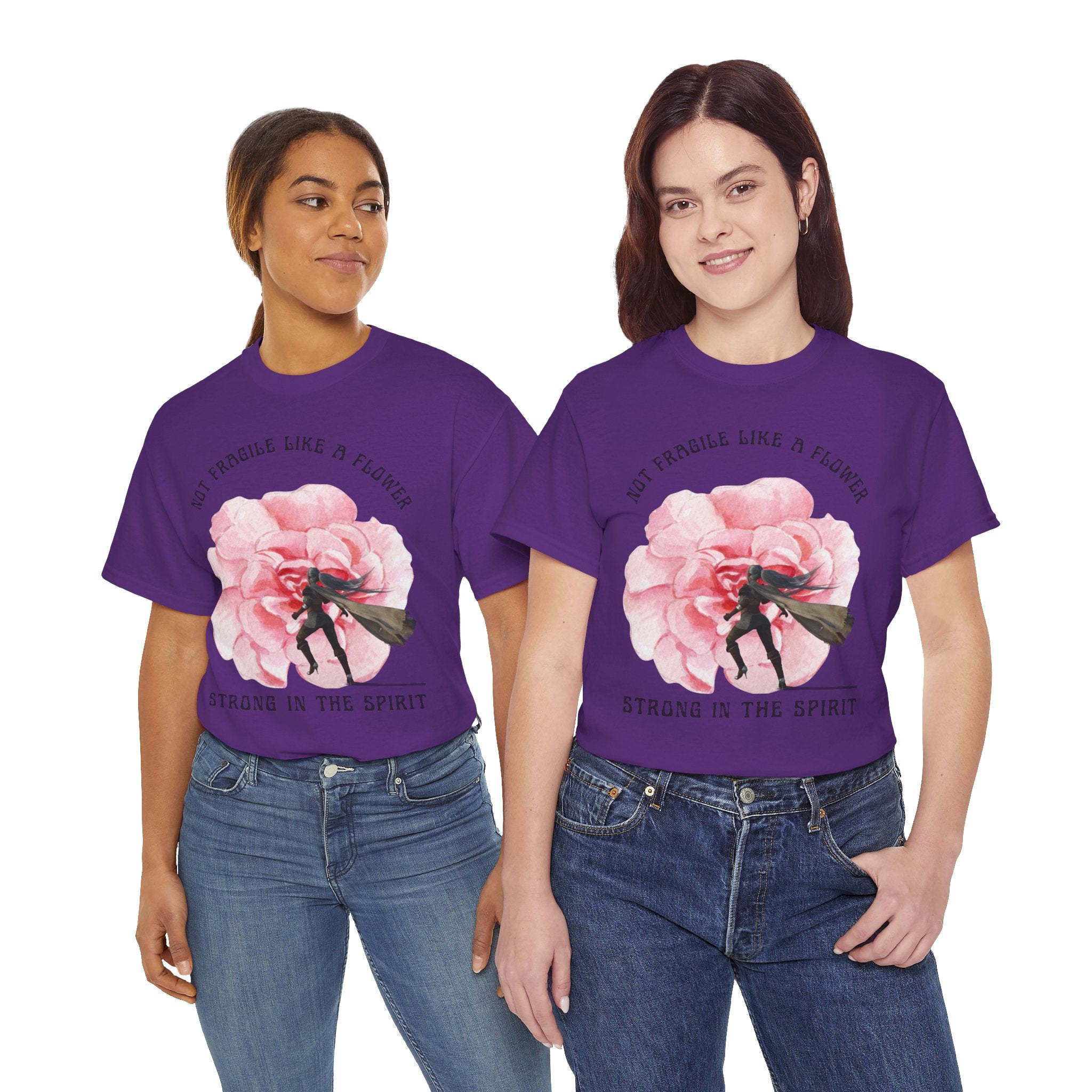Floral Empowerment Tee, Not Fragile Like a Flower, Strong in the Spirit Shirt, Inspirational Unisex T-Shirt, Gift for Women, [...]