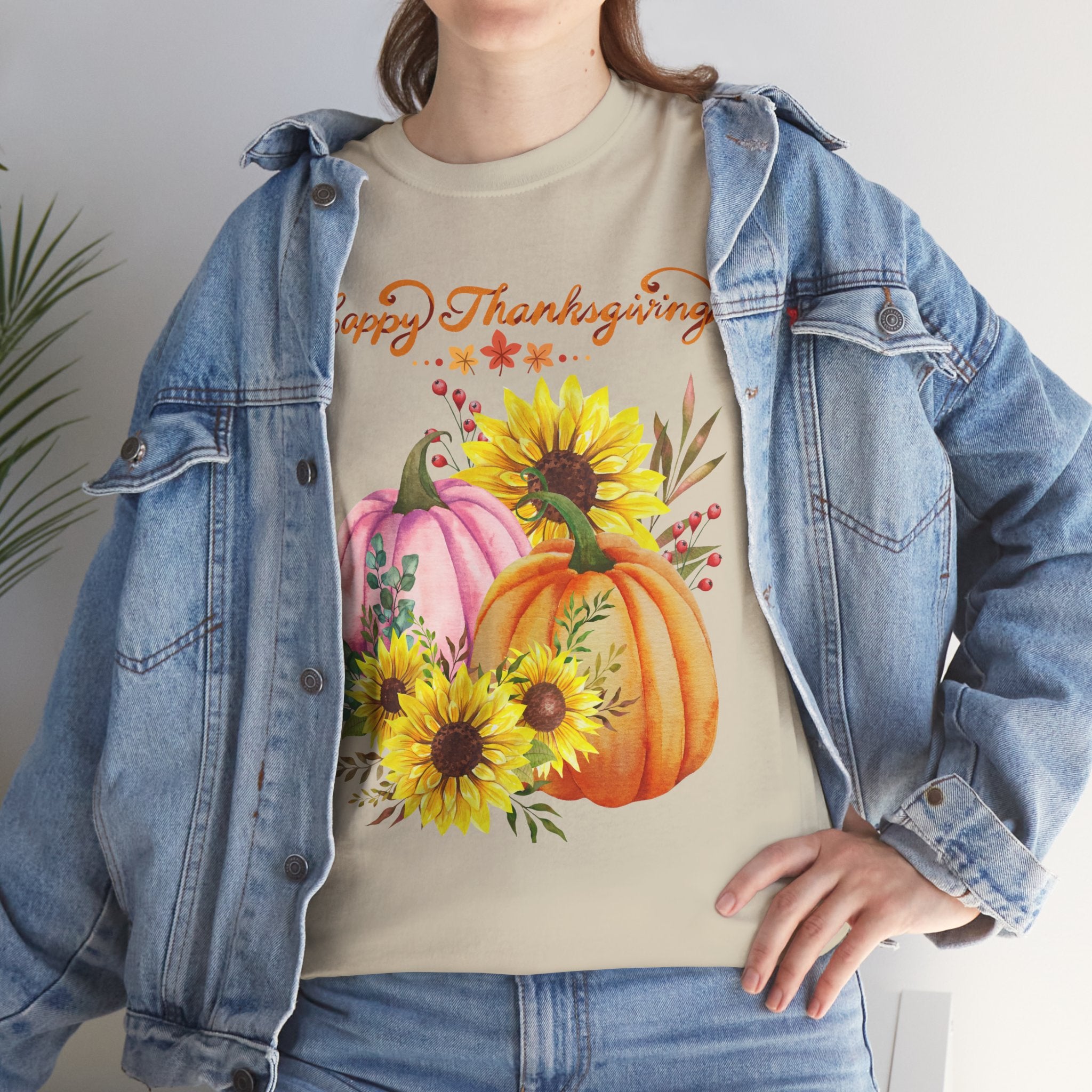 Thanksgiving T-shirts, Pumpkin Tee, Autumn Shirt, Unisex Fall Apparel, Holiday Gift, Cozy Outfit, Harvest Festival Clothing