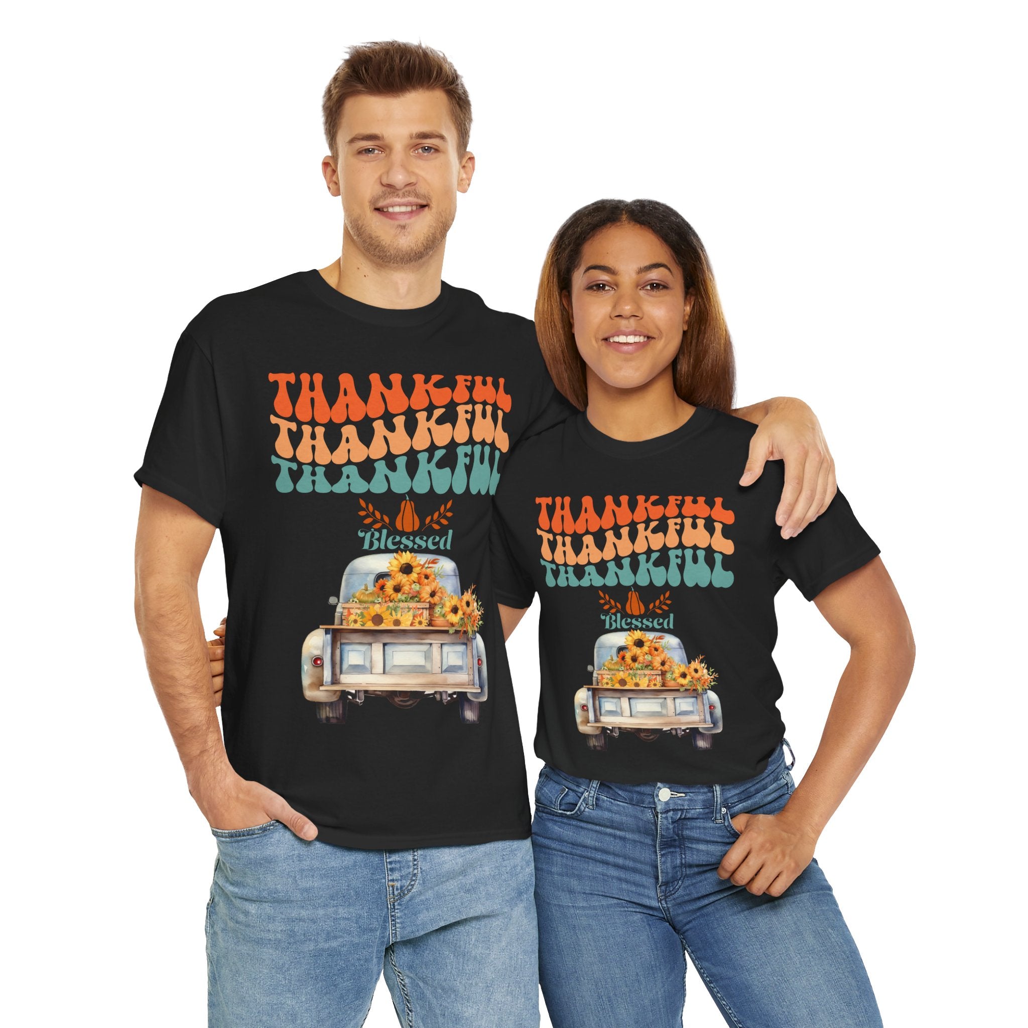 Thankful Vibes Unisex Tee - Perfect for Thanksgiving, Gratitude, Casual Wear, Gifts, Summer Days