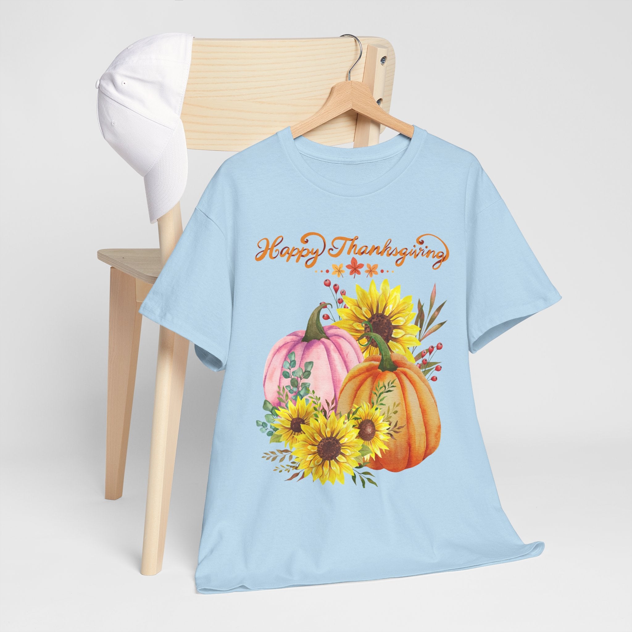Thanksgiving T-shirts, Pumpkin Tee, Autumn Shirt, Unisex Fall Apparel, Holiday Gift, Cozy Outfit, Harvest Festival Clothing