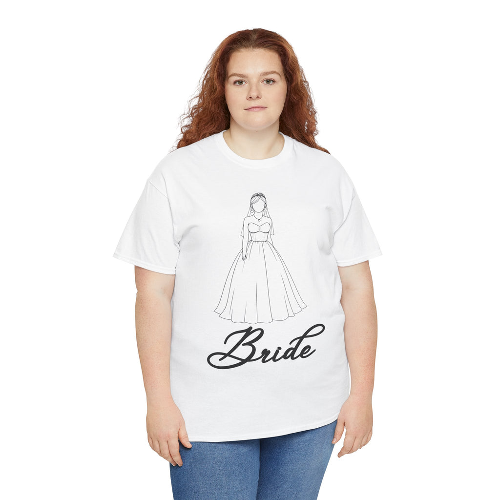 Bride Graphic Unisex Heavy Cotton Tee, Wedding Shirt, Bridal Party Gift, Engagement Celebration, Bride-to-Be Apparel, Wedding Day Outfit