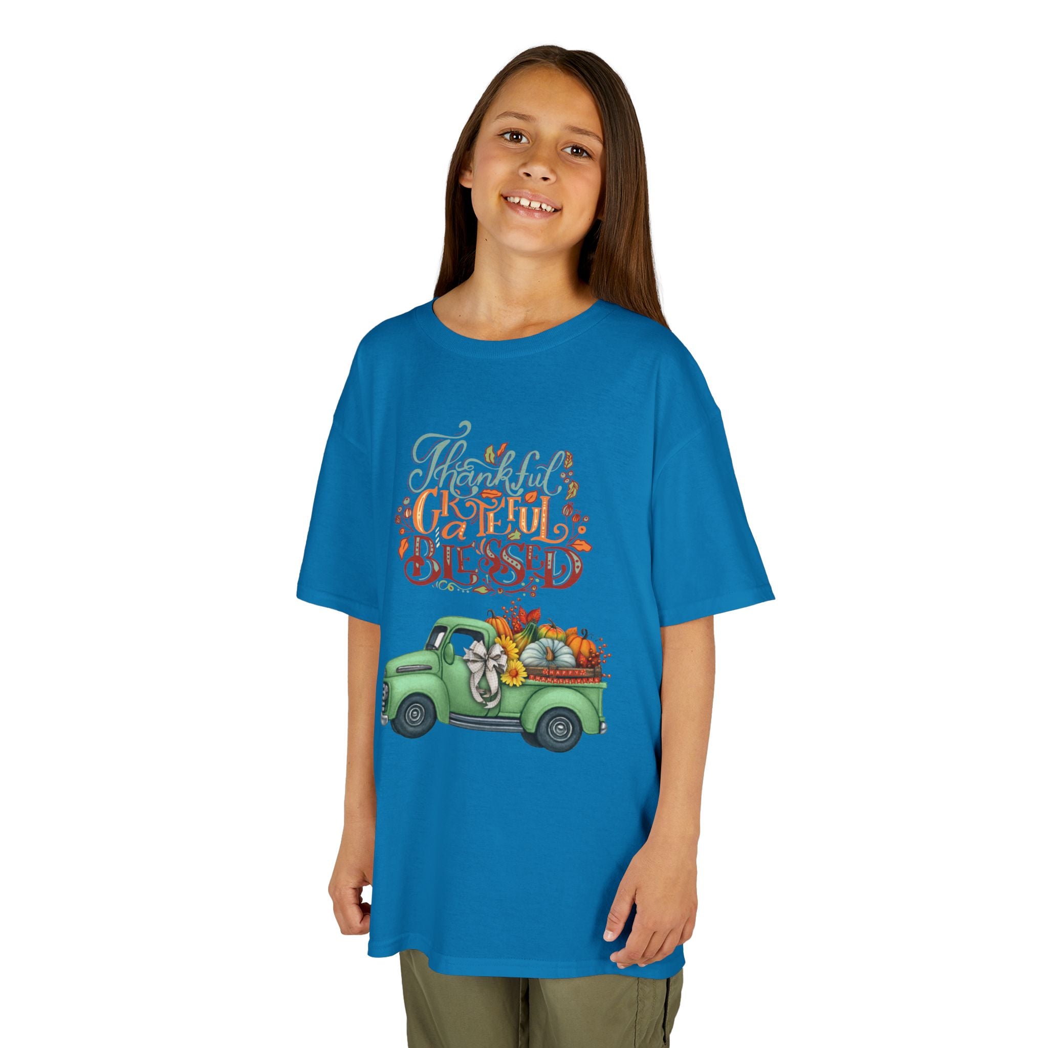 Blessed Fall Kids Tee, Adorable Autumn Shirt, Cute Harvest T-Shirt, Thanksgiving Gift for Kids, Comfy Cotton Youth Apparel