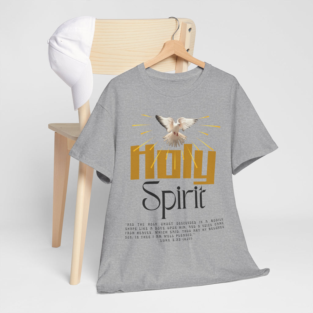 Christian T-shirts, Holy Spirit Unisex Heavy Cotton Tee, Inspirational T-Shirt for Faith Celebration, Christian Gift, Spiritual Attire, Religious Apparel