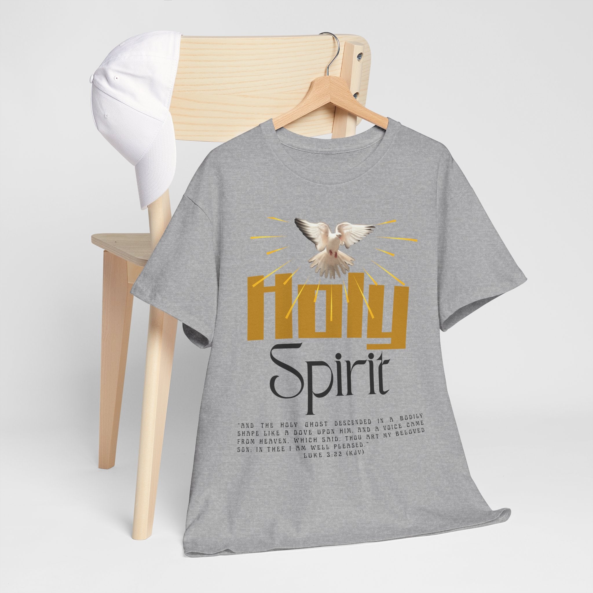 Christian T-shirts, Holy Spirit Unisex Heavy Cotton Tee, Inspirational T-Shirt for Faith Celebration, Christian Gift, Spiritual Attire, Religious Apparel