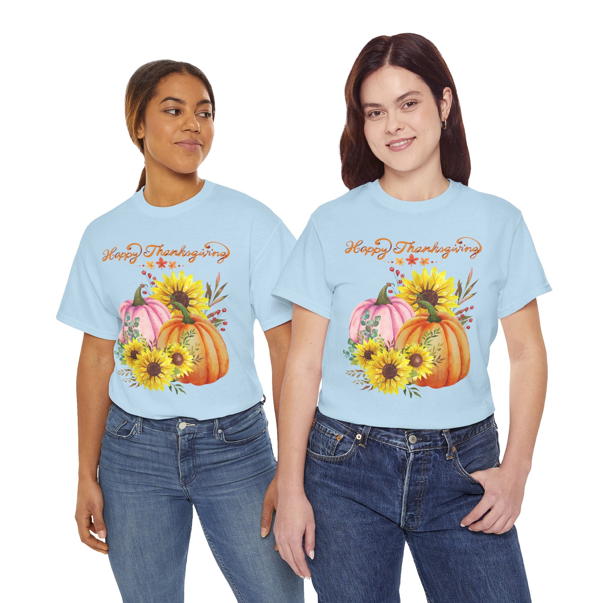 Thanksgiving T-shirts, Pumpkin Tee, Autumn Shirt, Unisex Fall Apparel, Holiday Gift, Cozy Outfit, Harvest Festival Clothing