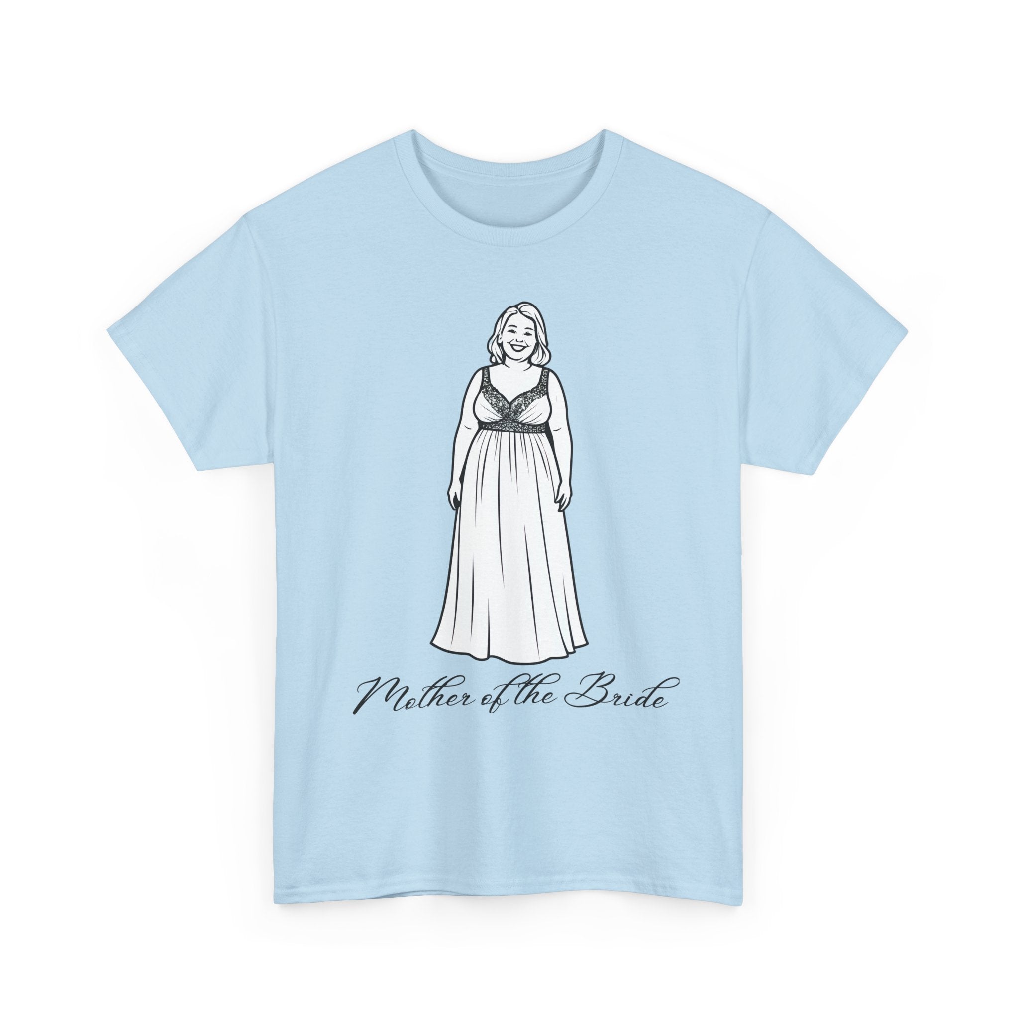 Mother of the Bride Tee, Plus Size Wedding Shirt, Unisex Cotton T-Shirt, Bridal Party Gift, Fun Wedding Day Apparel