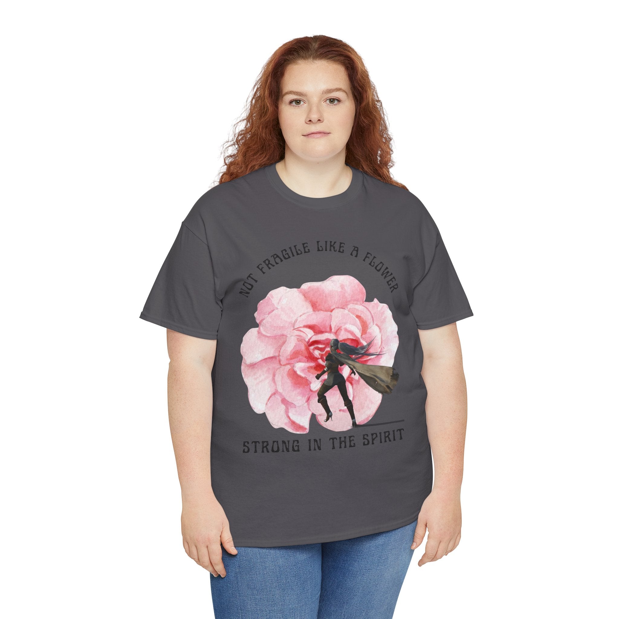 Floral Empowerment Tee, Not Fragile Like a Flower, Strong in the Spirit Shirt, Inspirational Unisex T-Shirt, Gift for Women, [...]