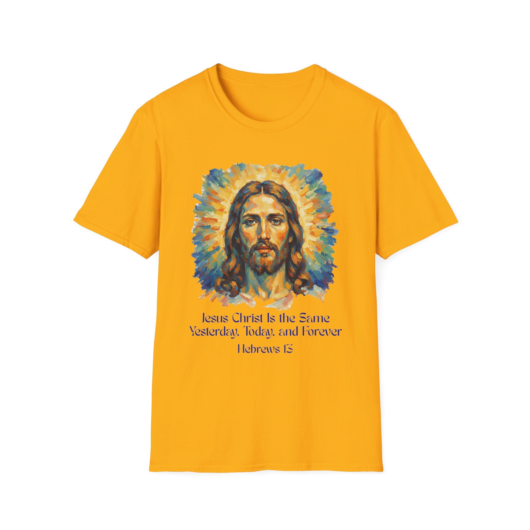 Jesus Christ Graphic Tee, Unisex Softstyle T-Shirt, Faith Apparel, Inspirational Gift, Religious Top