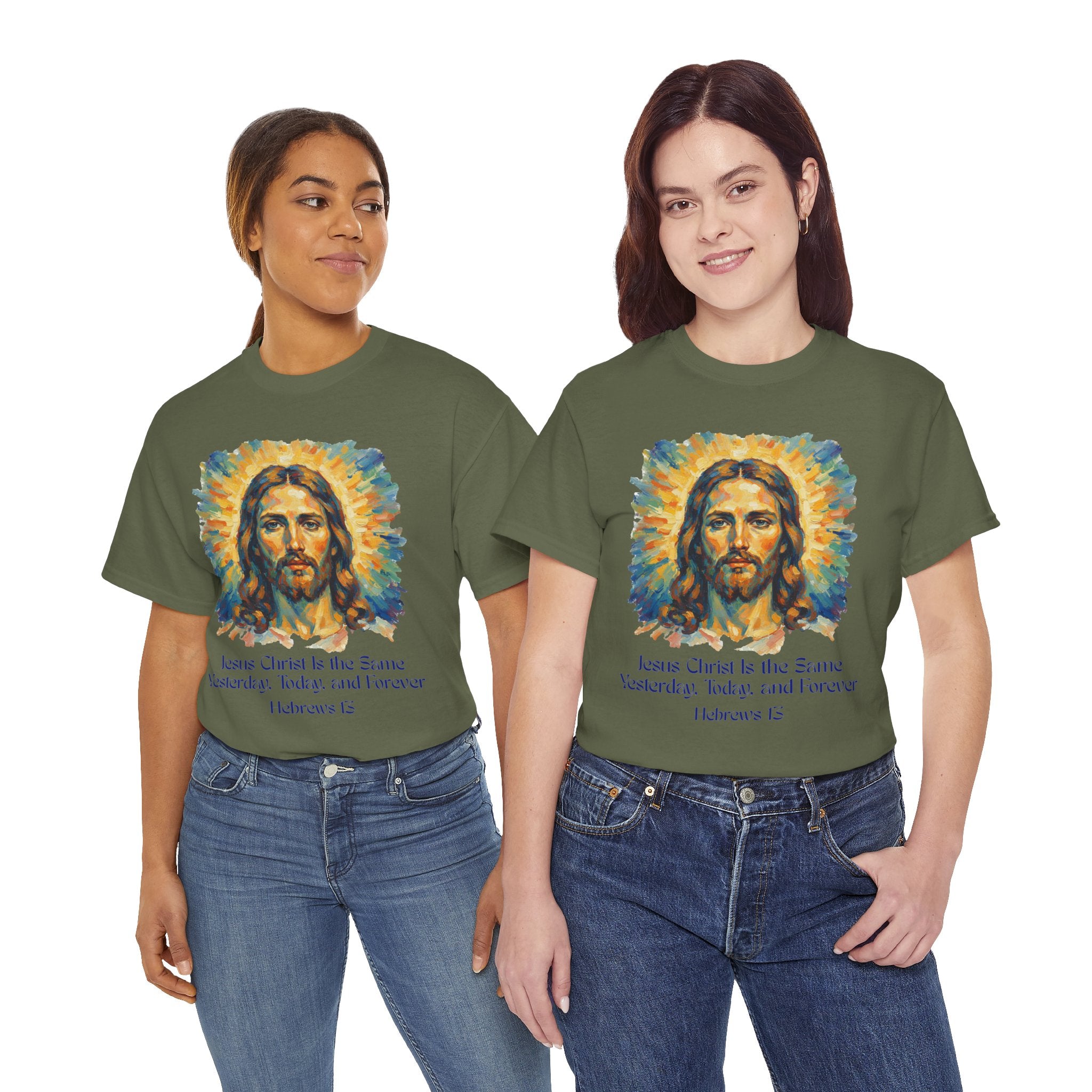 Jesus Portrait – Van Gogh Inspired Style Religious Inspirational Tee - Jesus Christ Design, Faith Shirt, Christian Clothing, Birthday Gift, Everyday Wear