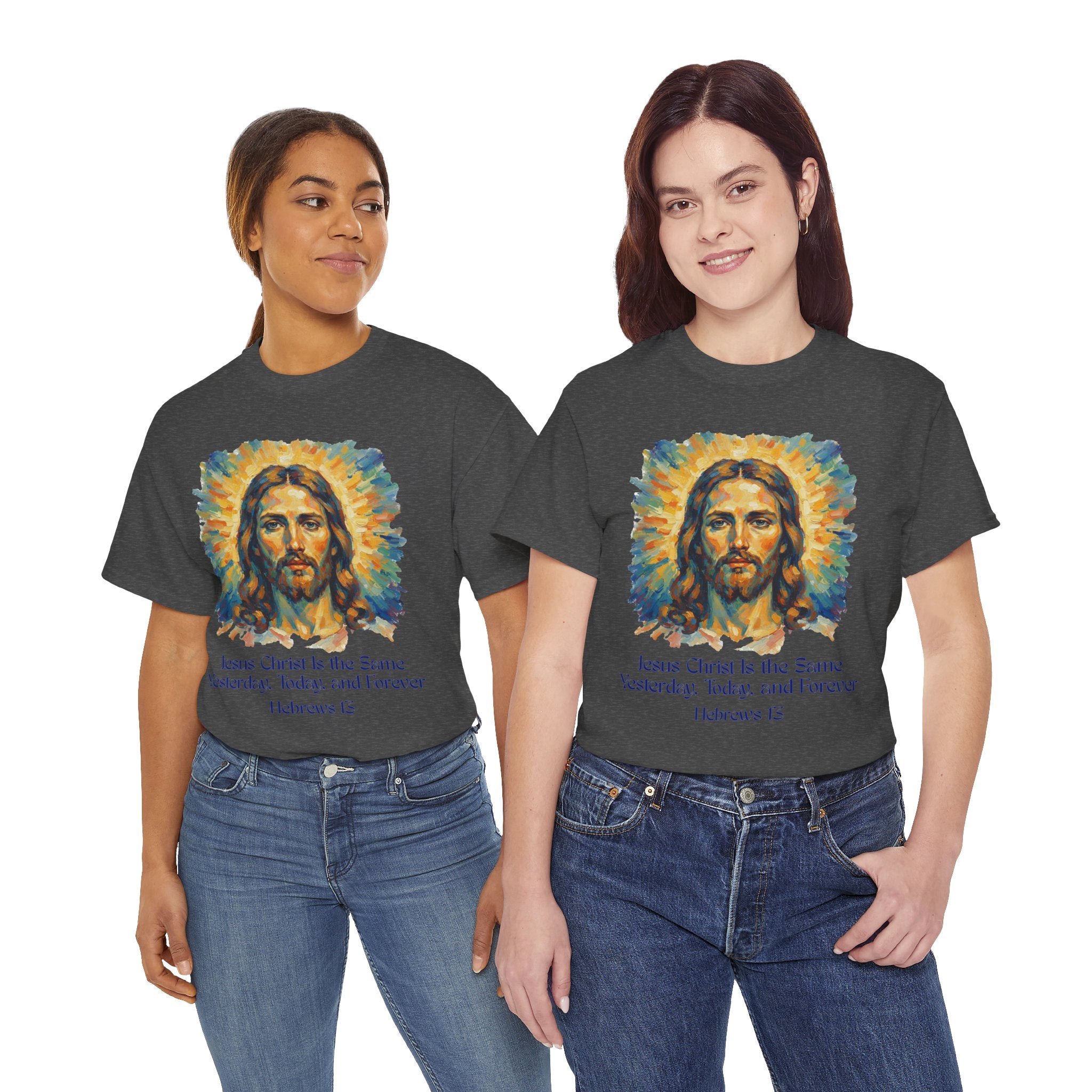 Jesus Portrait – Van Gogh Inspired Style Religious Inspirational Tee - Jesus Christ Design, Faith Shirt, Christian Clothing, Birthday Gift, Everyday Wear