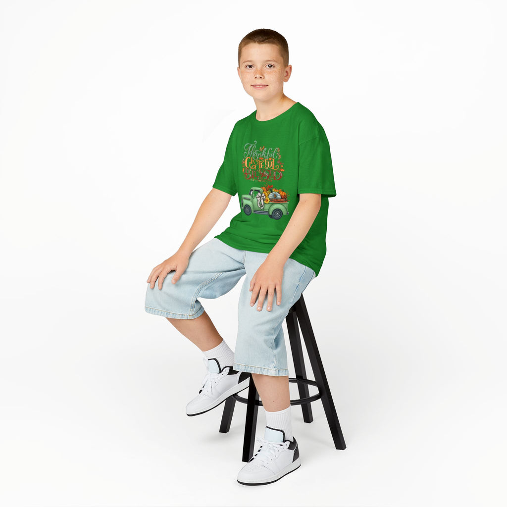 Blessed Fall Kids Tee, Adorable Autumn Shirt, Cute Harvest T-Shirt, Thanksgiving Gift for Kids, Comfy Cotton Youth Apparel