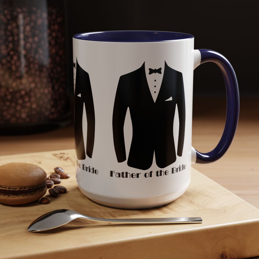 Father of the Bride Mug  11, 15oz| Wedding Day Gift | Elegant Keepsake for Dad