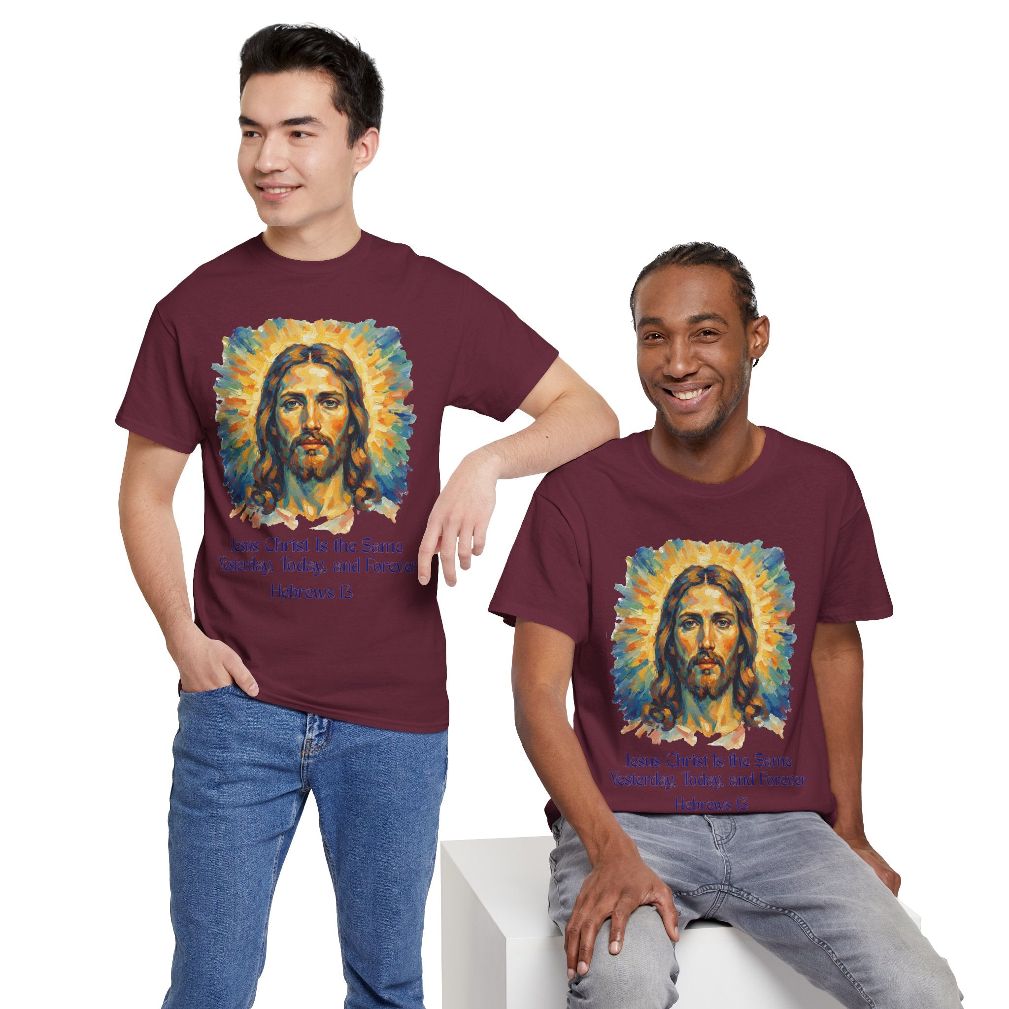 Jesus Portrait – Van Gogh Inspired Style Religious Inspirational Tee - Jesus Christ Design, Faith Shirt, Christian Clothing, Birthday Gift, Everyday Wear
