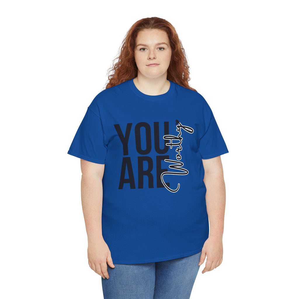 You Are Worthy Unisex Heavy Cotton Tee, Motivational Quote Shirt, Gift for Friends, Self-Love Tee, Uplifting Apparel, Positive [...]