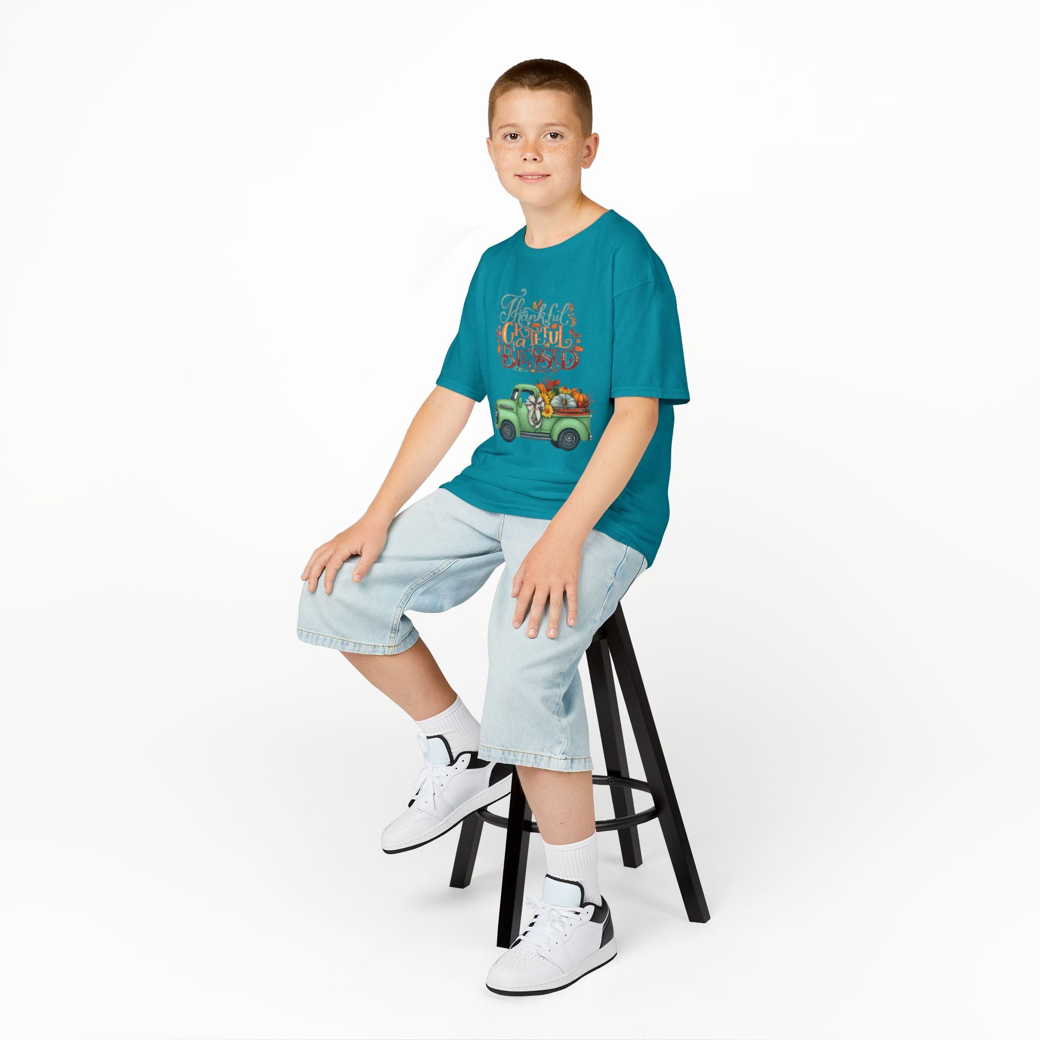 Blessed Fall Kids Tee, Adorable Autumn Shirt, Cute Harvest T-Shirt, Thanksgiving Gift for Kids, Comfy Cotton Youth Apparel