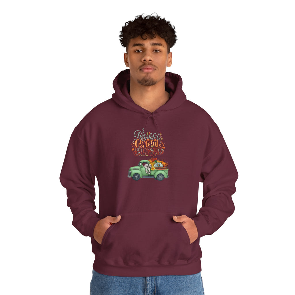 Festive Truck Sweatshirt - Cozy Holiday Hoodie, Winter Gift, Christmas Apparel, Unisex Clothing, Seasonal Fashion