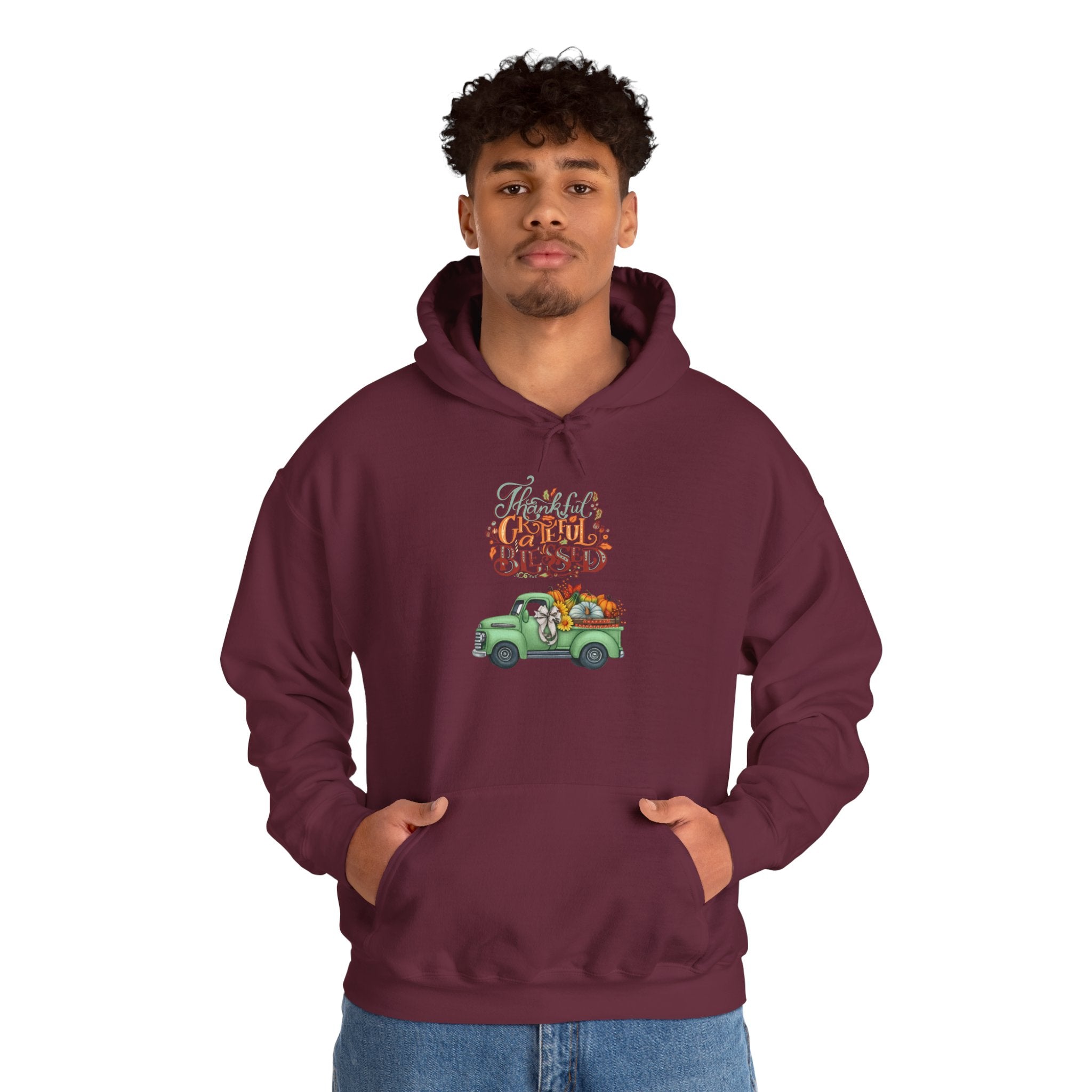 Festive Truck Sweatshirt - Cozy Holiday Hoodie, Winter Gift, Christmas Apparel, Unisex Clothing, Seasonal Fashion