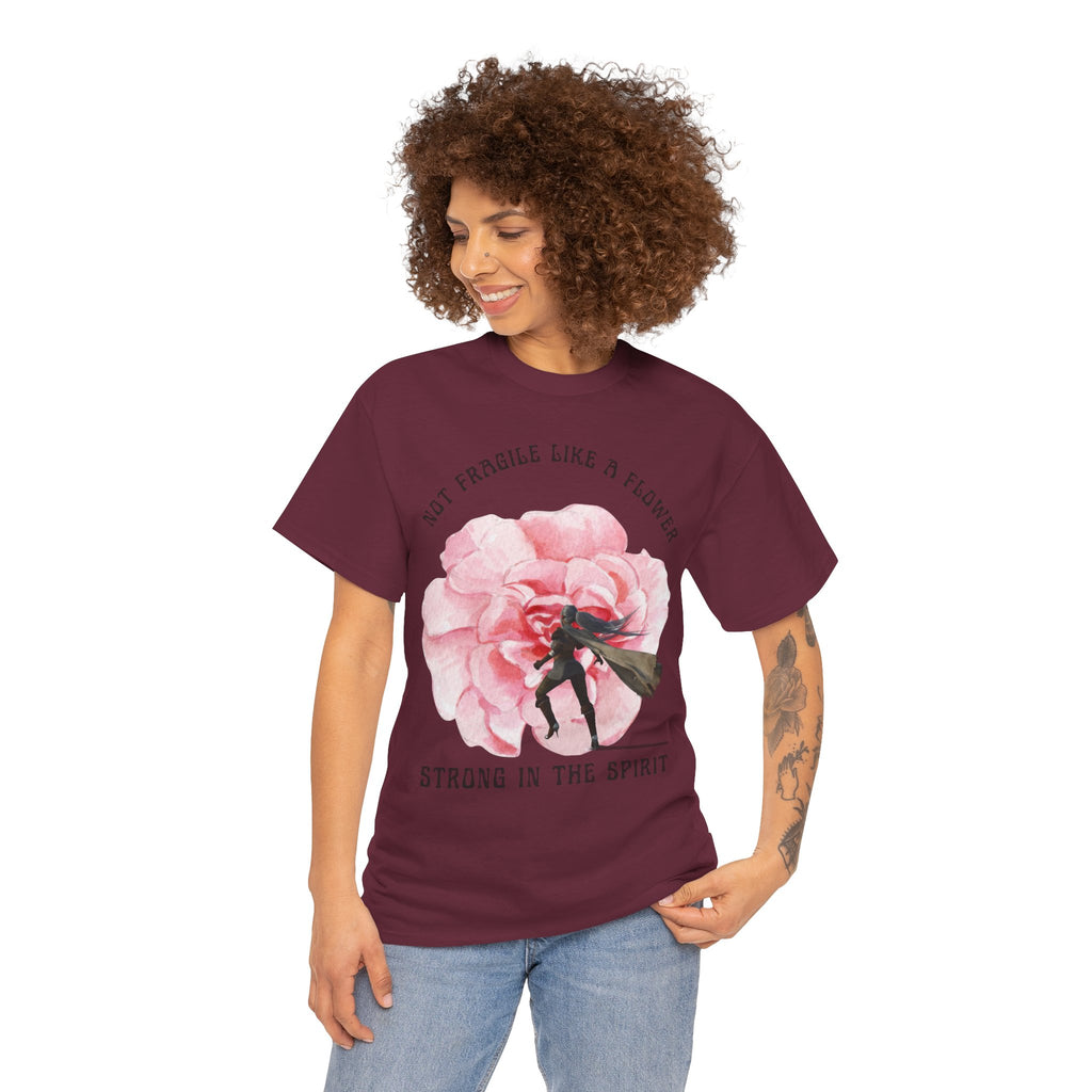 Floral Empowerment Tee, Not Fragile Like a Flower, Strong in the Spirit Shirt, Inspirational Unisex T-Shirt, Gift for Women, [...]