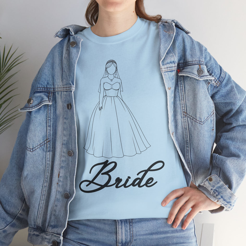 Bride Graphic Unisex Heavy Cotton Tee, Wedding Shirt, Bridal Party Gift, Engagement Celebration, Bride-to-Be Apparel, Wedding Day Outfit