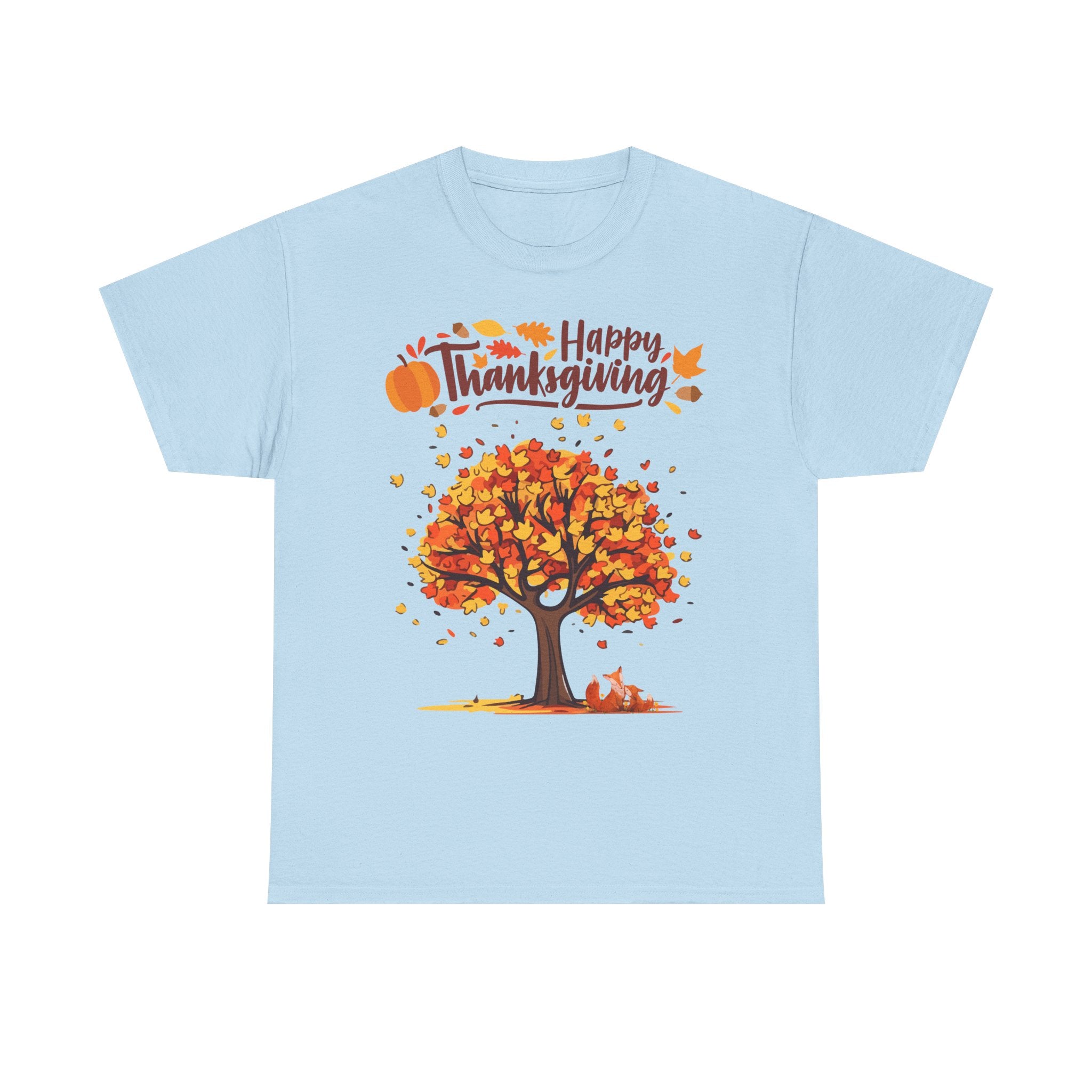 Thanksgiving Tree Tee, Autumn Shirt, Fall Apparel, Family Gathering Top, Seasonal Wear, Thanksgiving Gift