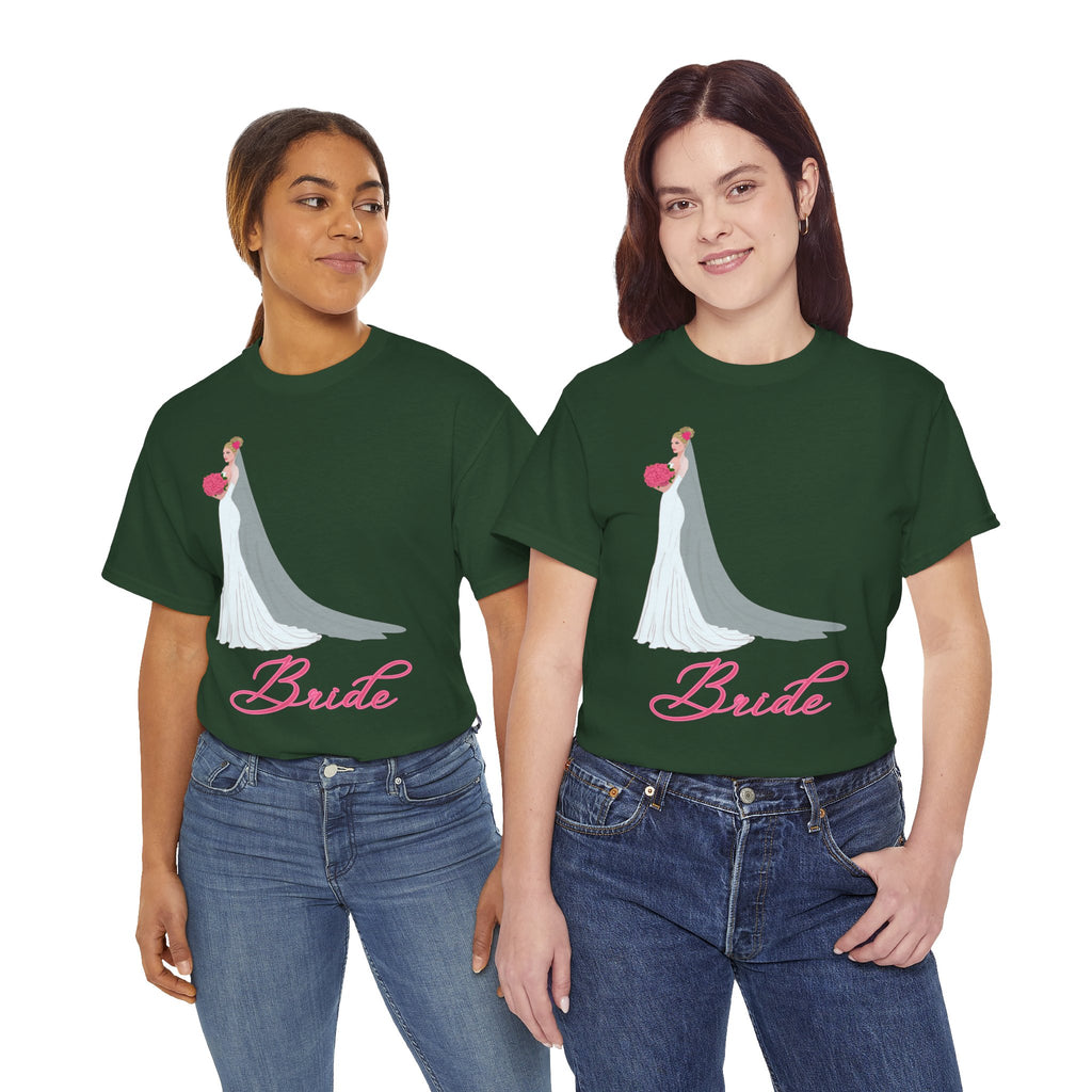 Bride Unisex Heavy Cotton Tee, Wedding Gift, Bridal Party Shirt, Engagement Party Top, Bride T-Shirt, Bridal Shower Attire
