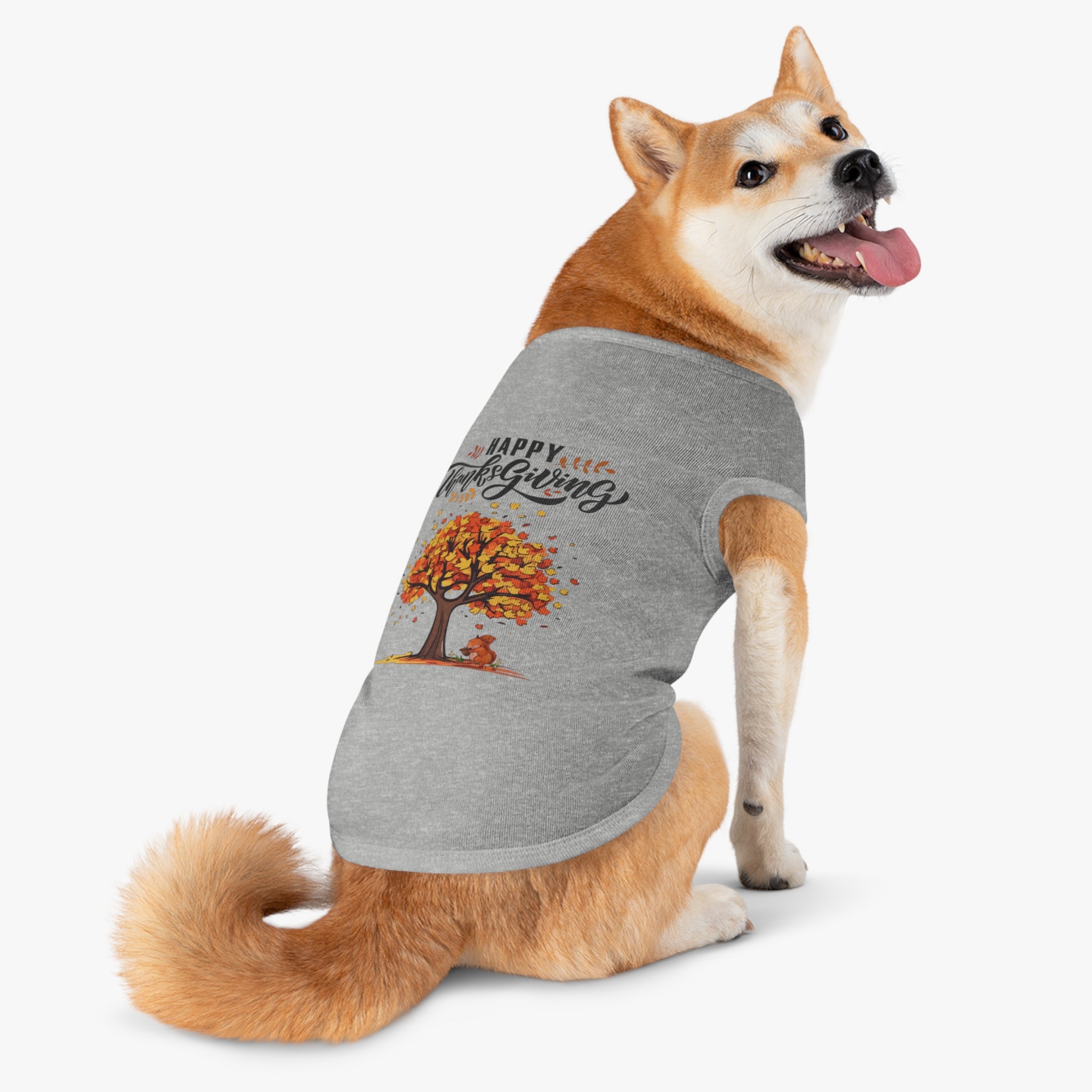 Thanksgiving Pet Tank Top, Dog Shirt, Fall Apparel, Cute Dog Clothes, Pumpkin Spice Season