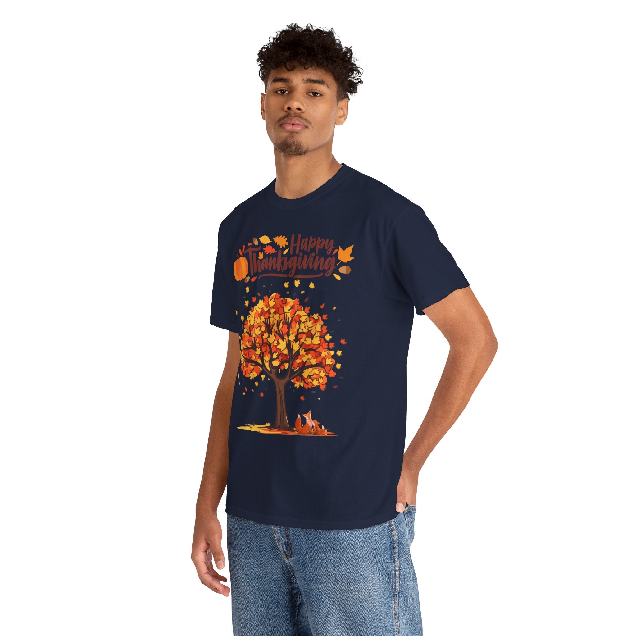 Thanksgiving Tree Tee, Autumn Shirt, Fall Apparel, Family Gathering Top, Seasonal Wear, Thanksgiving Gift