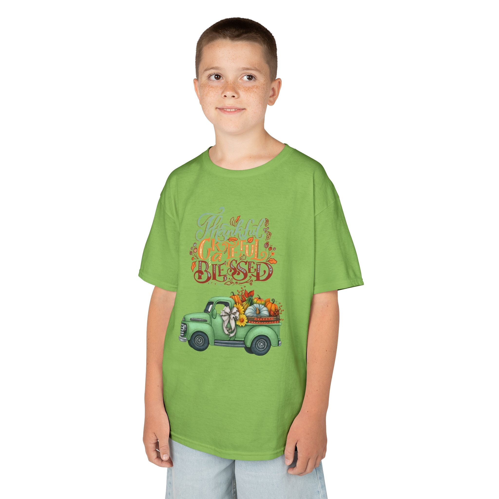 Blessed Fall Kids Tee, Adorable Autumn Shirt, Cute Harvest T-Shirt, Thanksgiving Gift for Kids, Comfy Cotton Youth Apparel