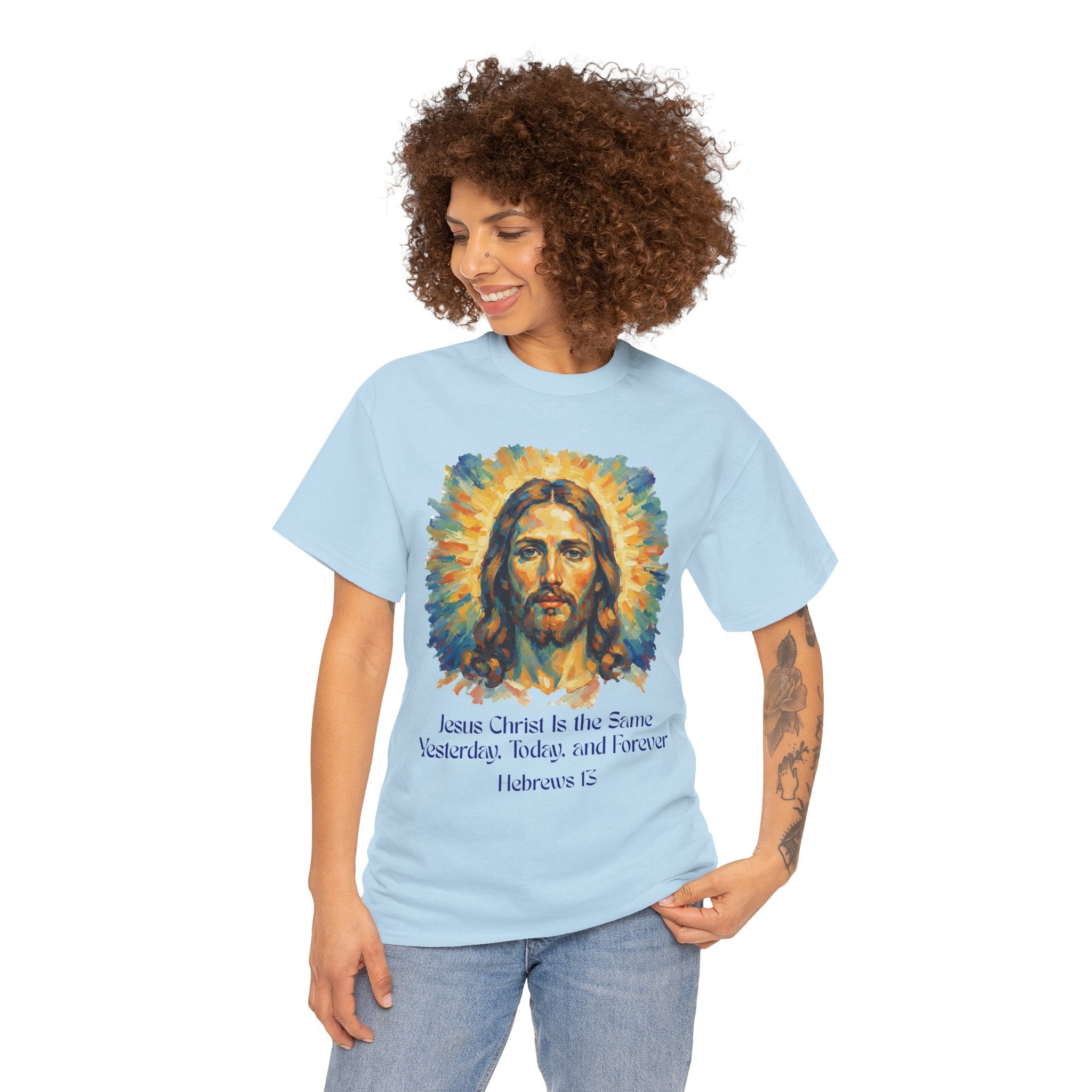 Jesus Portrait – Van Gogh Inspired Style Religious Inspirational Tee - Jesus Christ Design, Faith Shirt, Christian Clothing, Birthday Gift, Everyday Wear