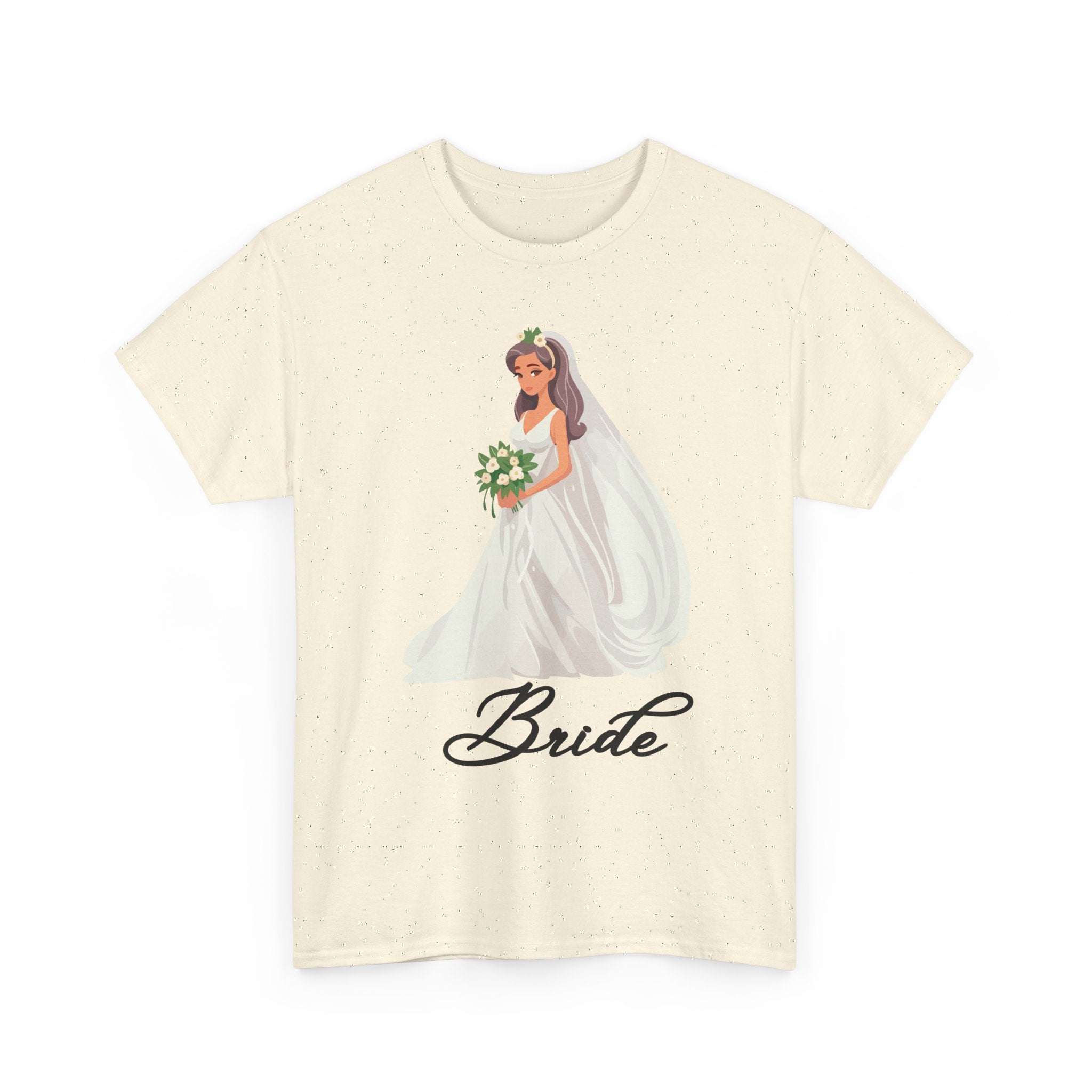 Bride Sketch Unisex Heavy Cotton Tee - Perfect for Weddings, Bridal Showers, Bachelorette Parties, Engagements, and Gifts