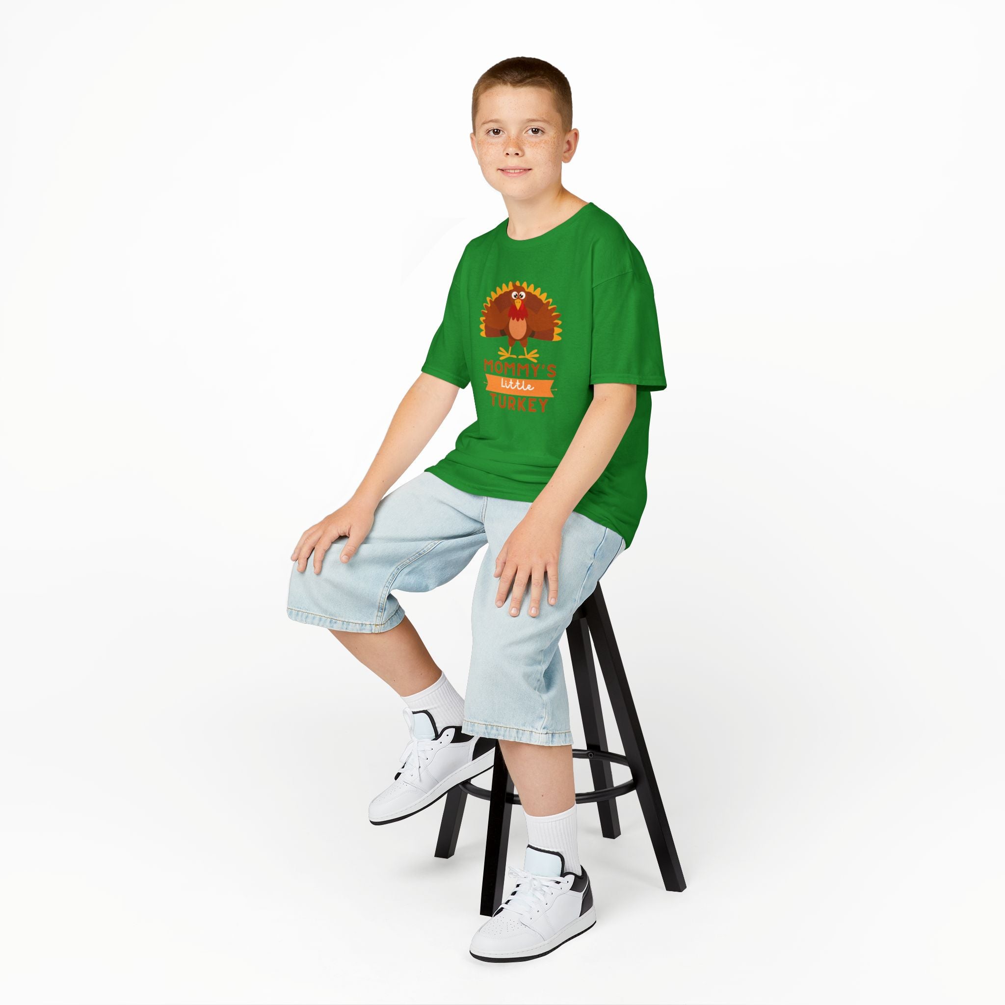 Mommy's Little Turkey Kids Tee - Thanksgiving Gift, Holiday Apparel, Cute Kids Clothing, Family Gathering, Kid's Casual Wear