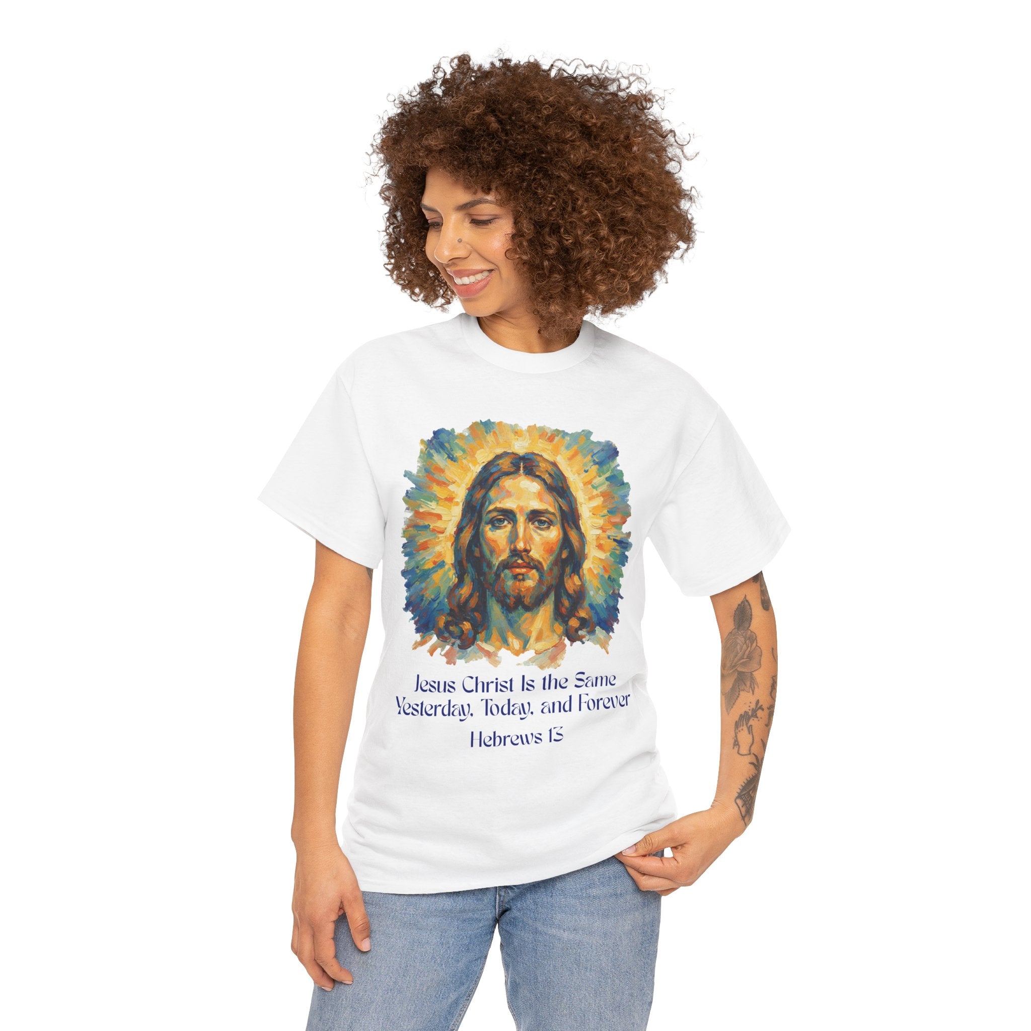 Jesus Portrait – Van Gogh Inspired Style Religious Inspirational Tee - Jesus Christ Design, Faith Shirt, Christian Clothing, Birthday Gift, Everyday Wear