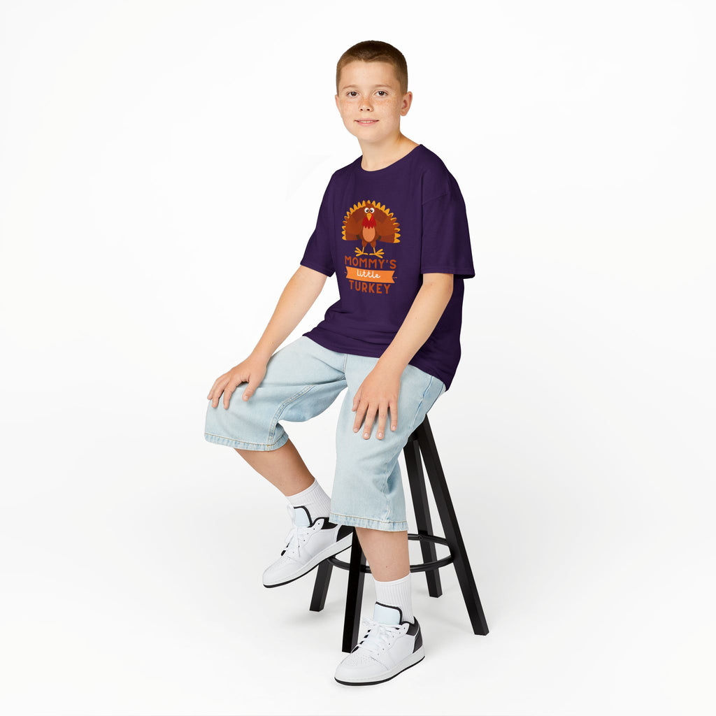 Mommy's Little Turkey Kids Tee - Thanksgiving Gift, Holiday Apparel, Cute Kids Clothing, Family Gathering, Kid's Casual Wear