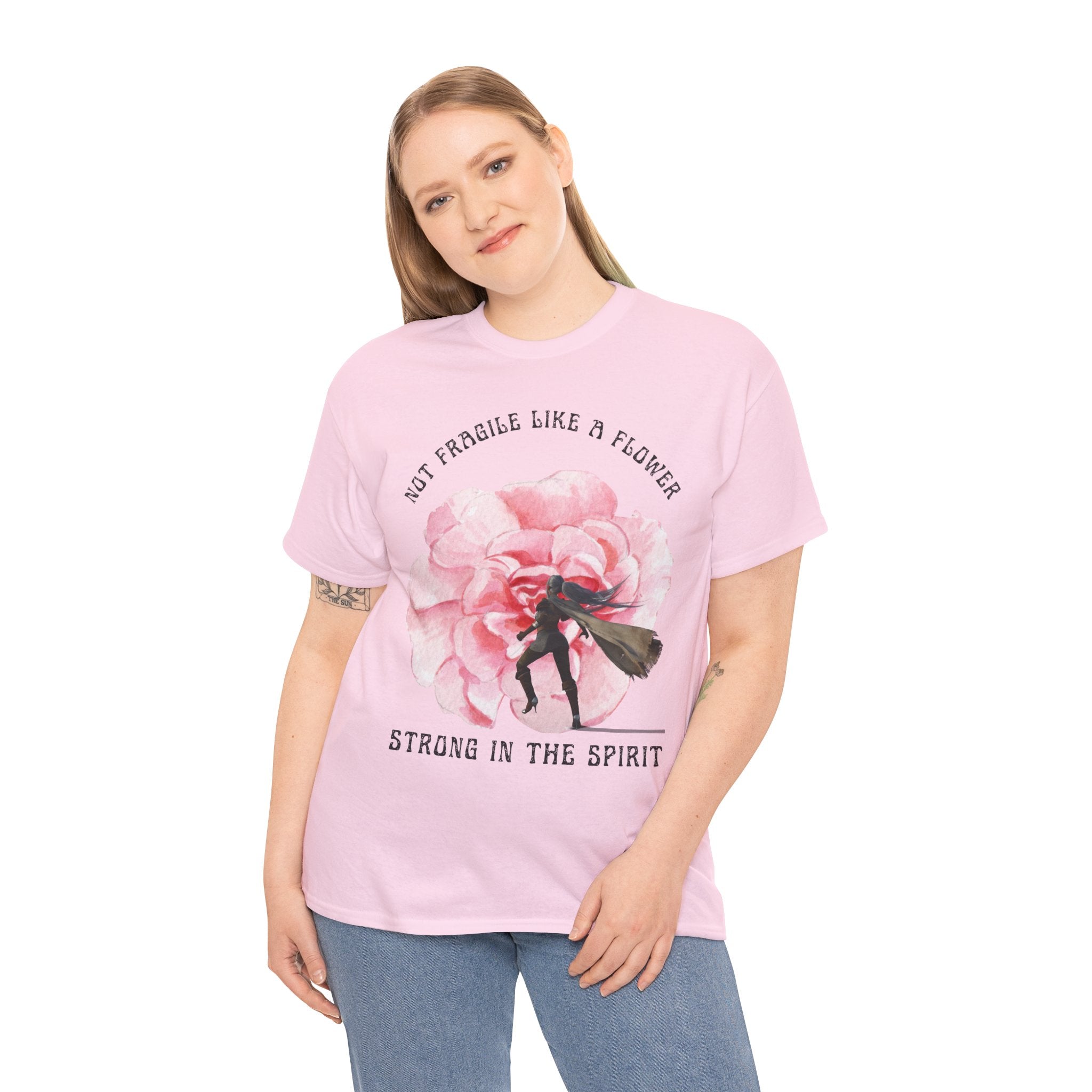 Floral Empowerment Tee, Not Fragile Like a Flower, Strong in the Spirit Shirt, Inspirational Unisex T-Shirt, Gift for Women, [...]